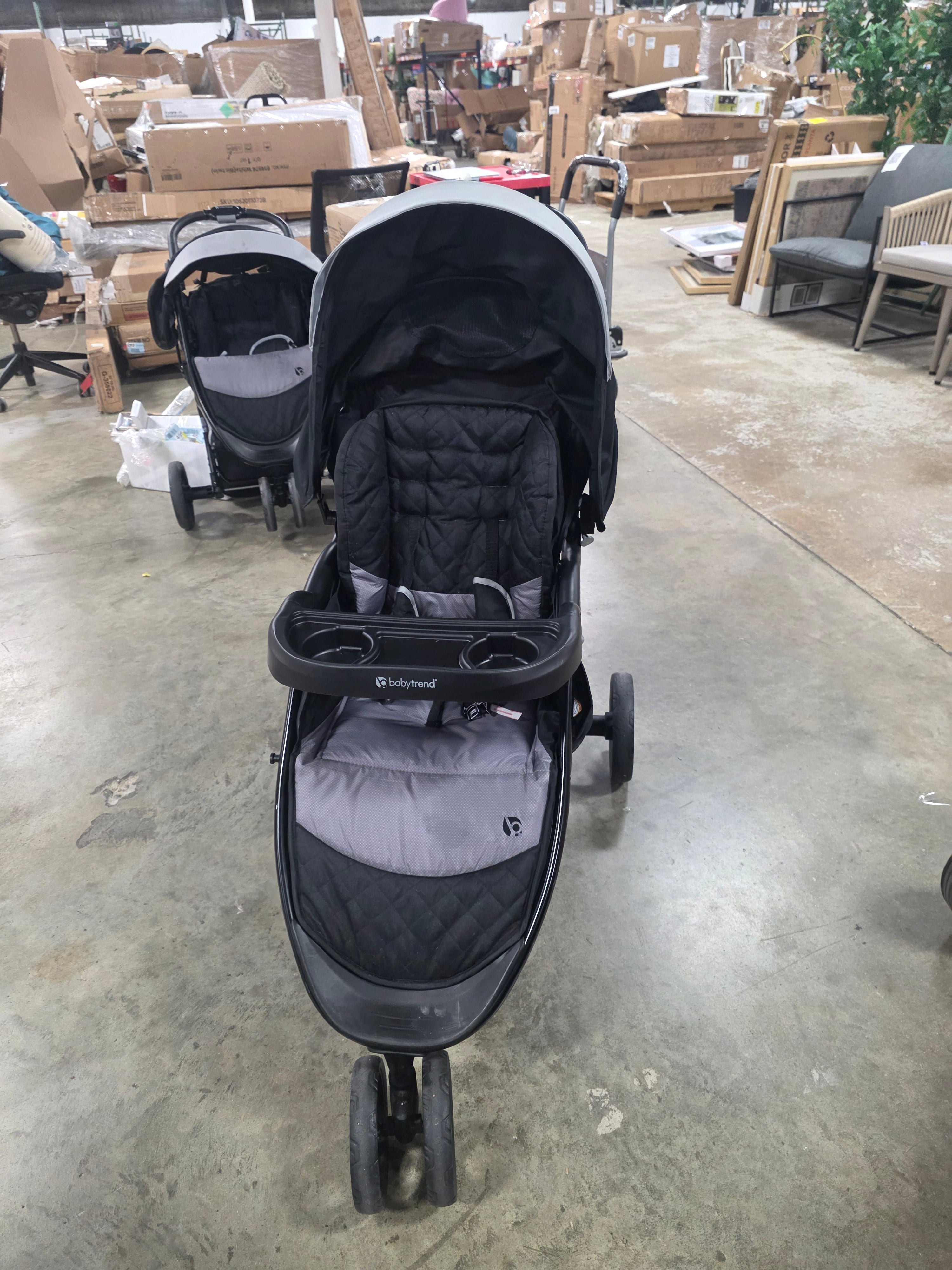 Passport Cargo Stroller with Extra Storage, Fieldstone Grey