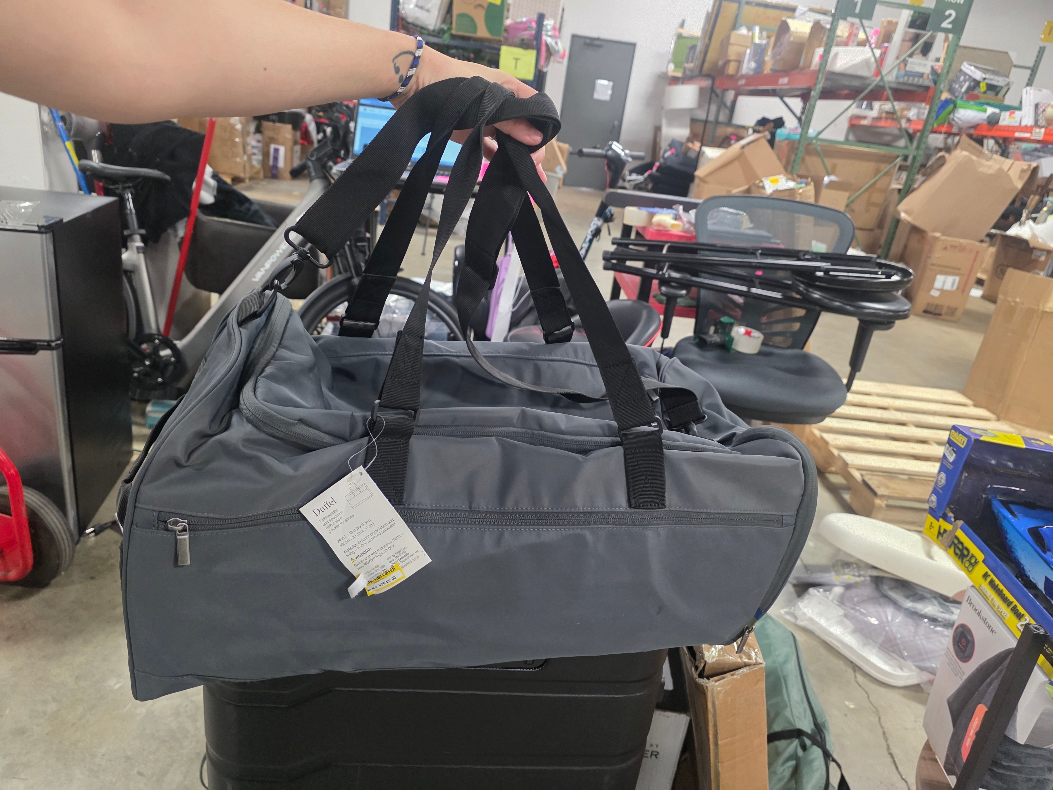 Duffel Bag Gray - Water-Resistant Softside Luggage