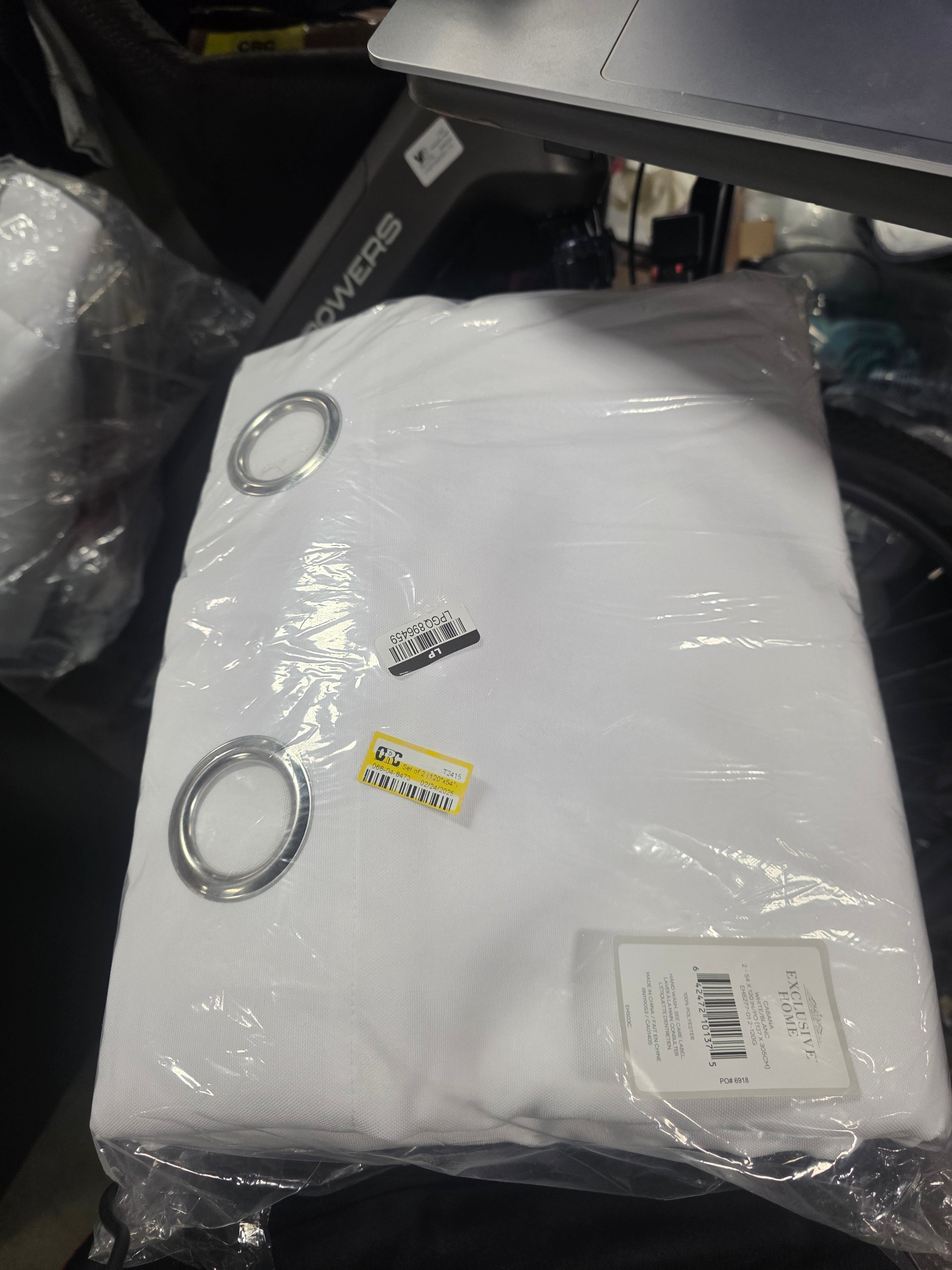 Set of 2 Indoor/Outdoor Solid Cabana Grommet Top Curtain Panels