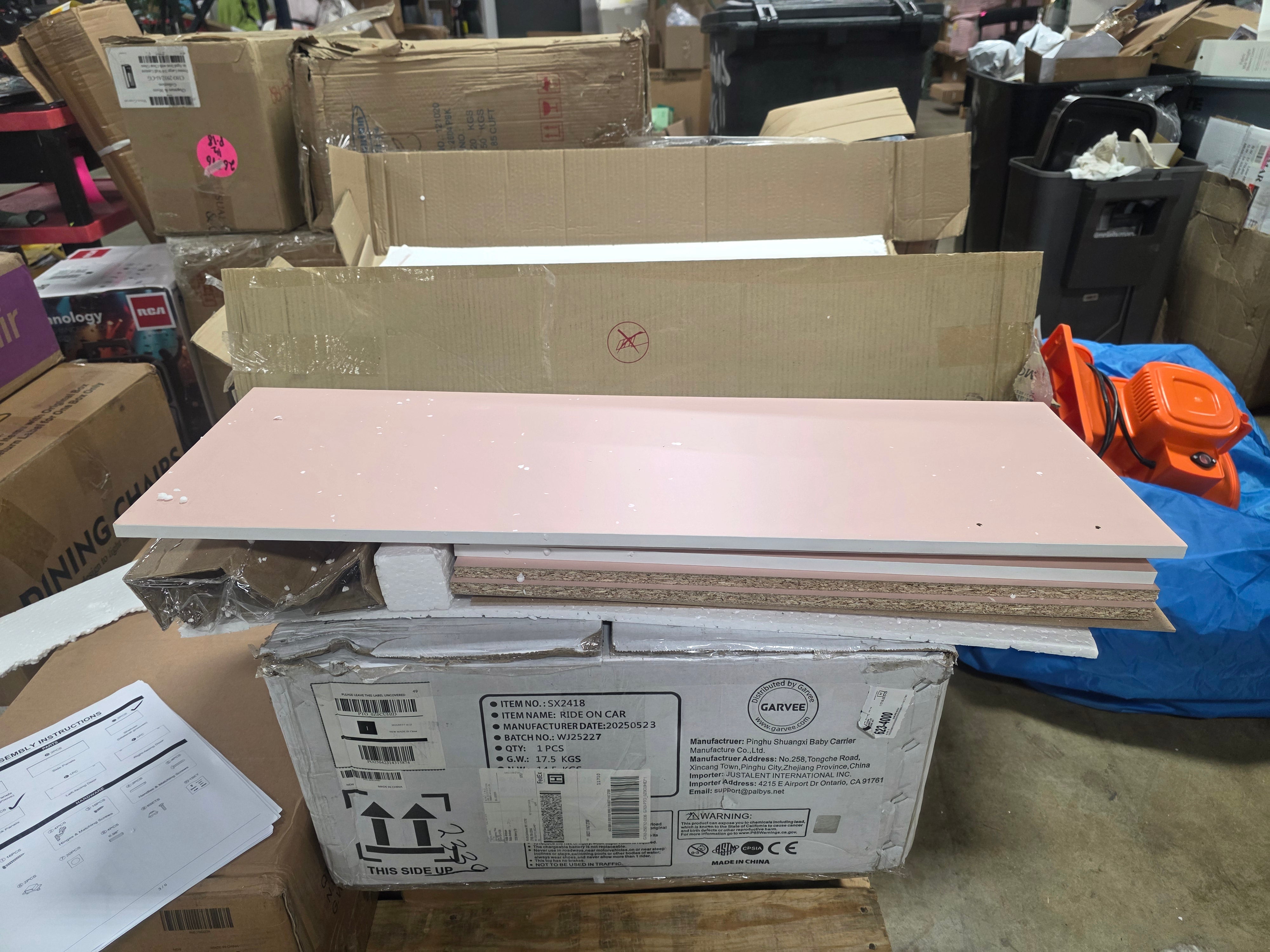 Quincy Stackable Engineered Wood 3-Shelf Modern Modular Cabinet Bookcase