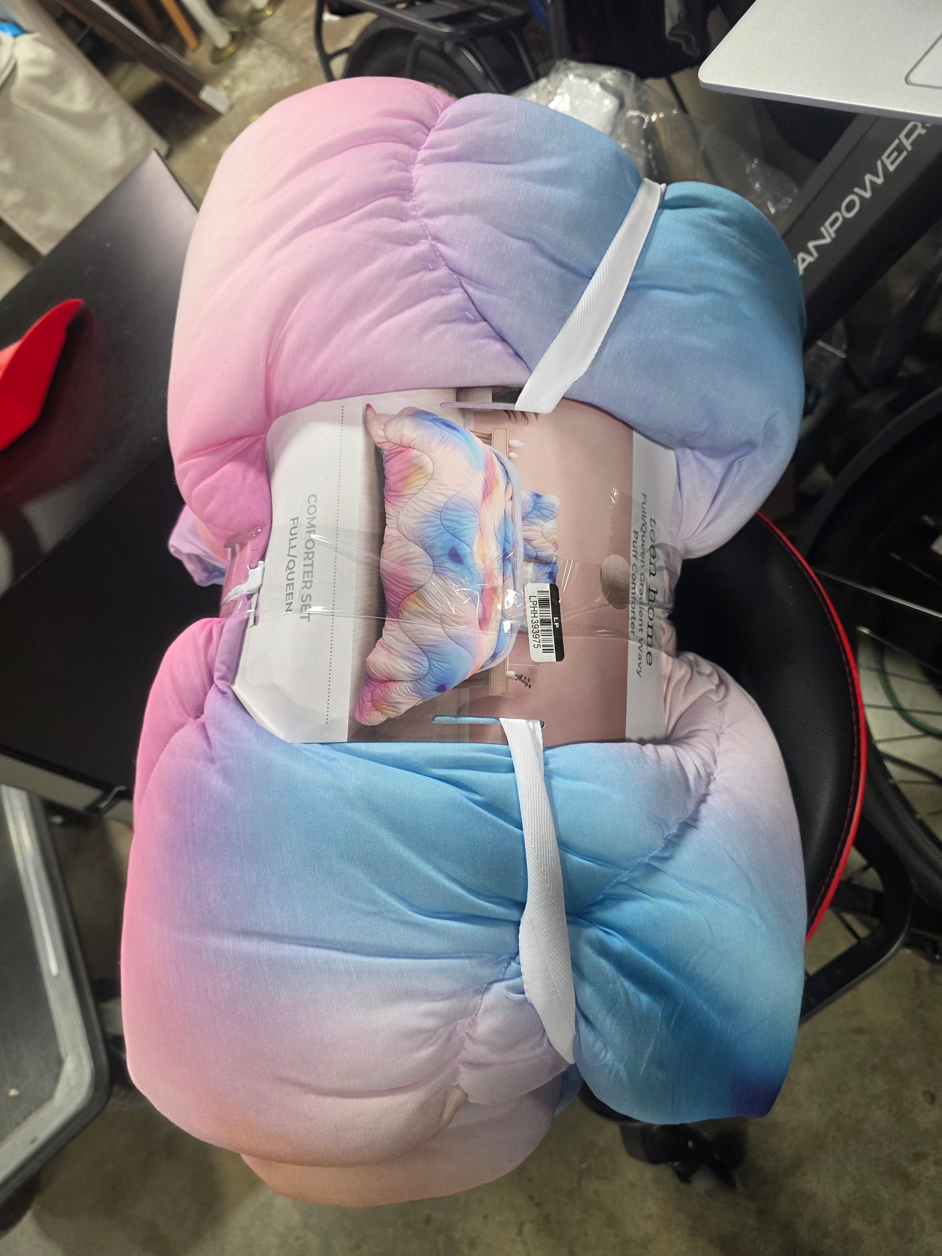 Prism Gradient Puff Comforter Set - Full/Queen