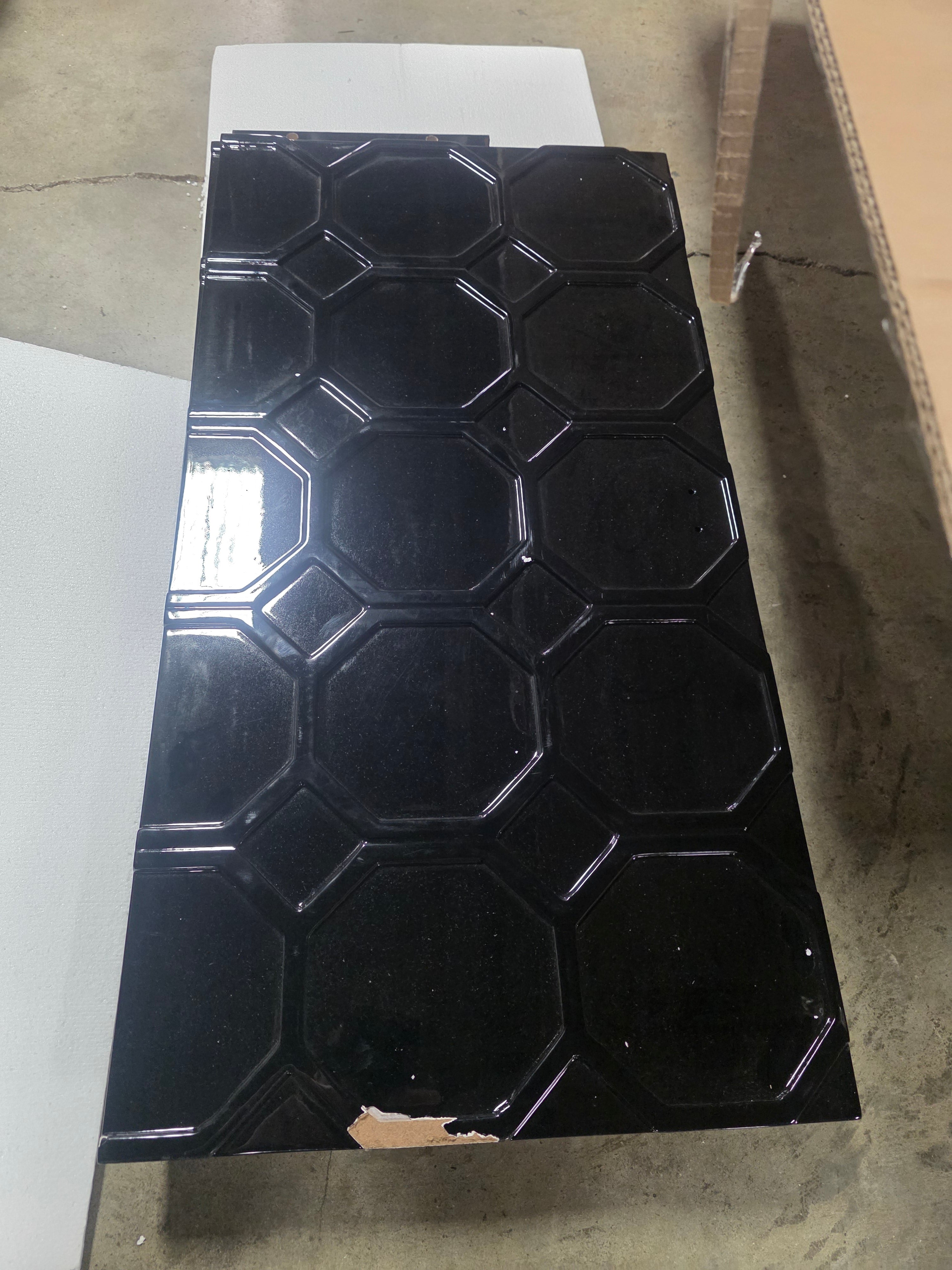 3 Tier 24 Pair Black MDF Shoe Cabinet