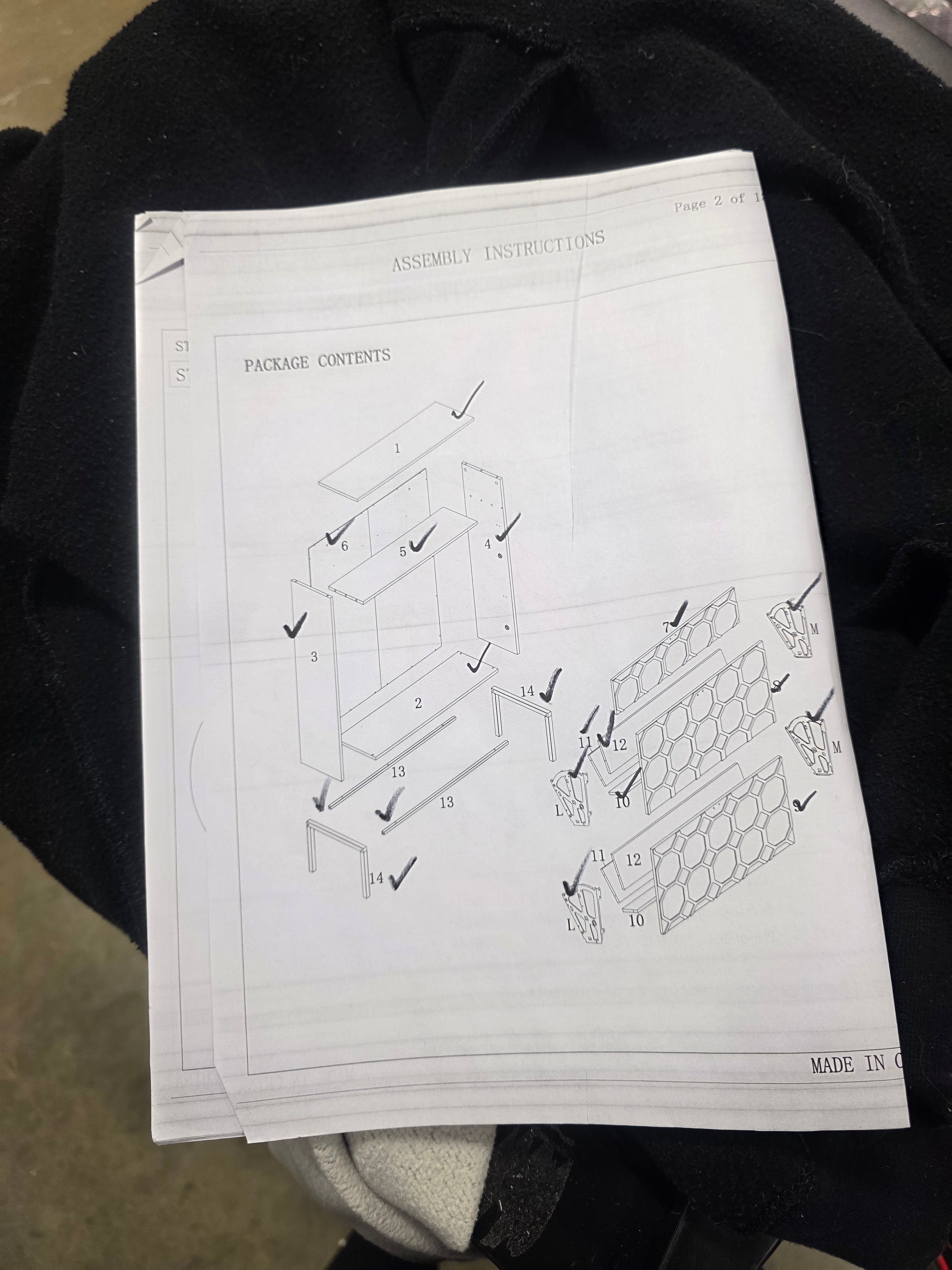 3 Tier 24 Pair Black MDF Shoe Cabinet