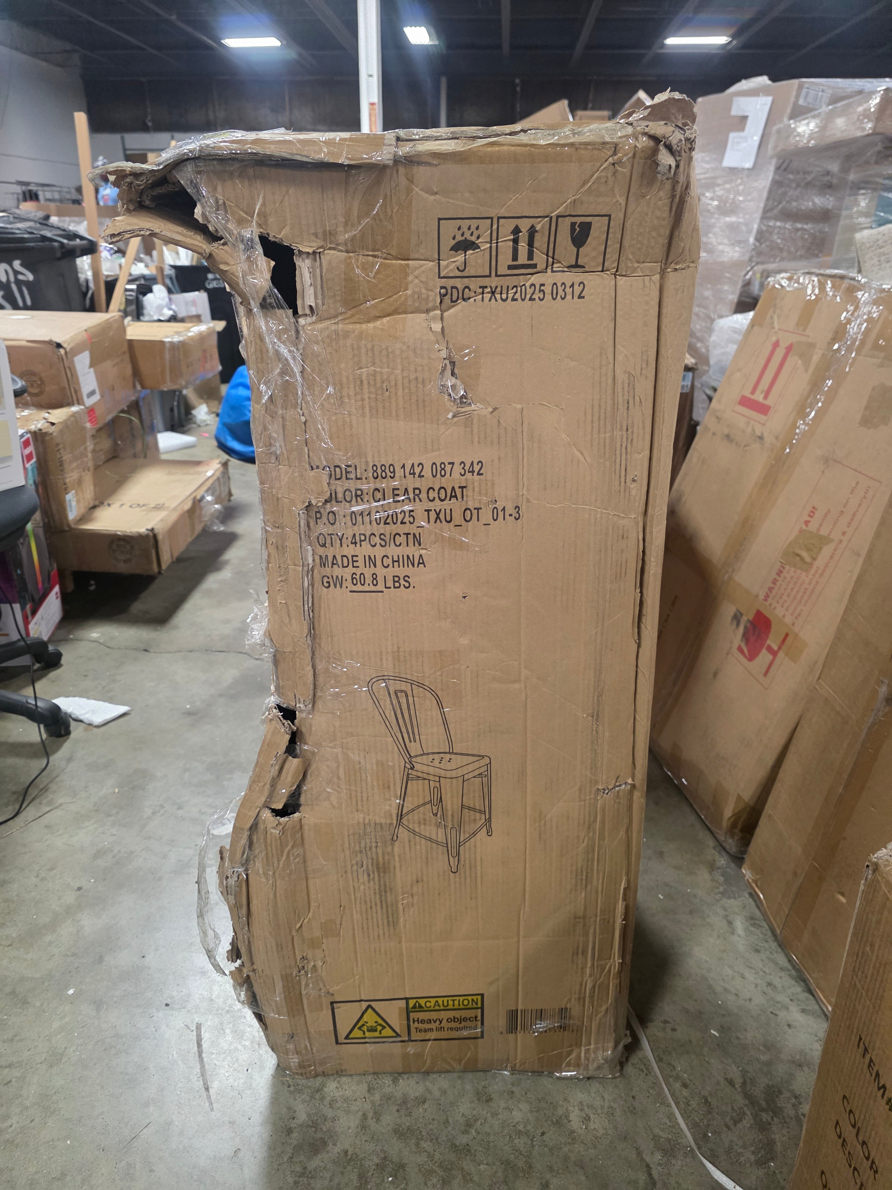 Metal Indoor-Outdoor Counter Height Stool with Back - Set of 2