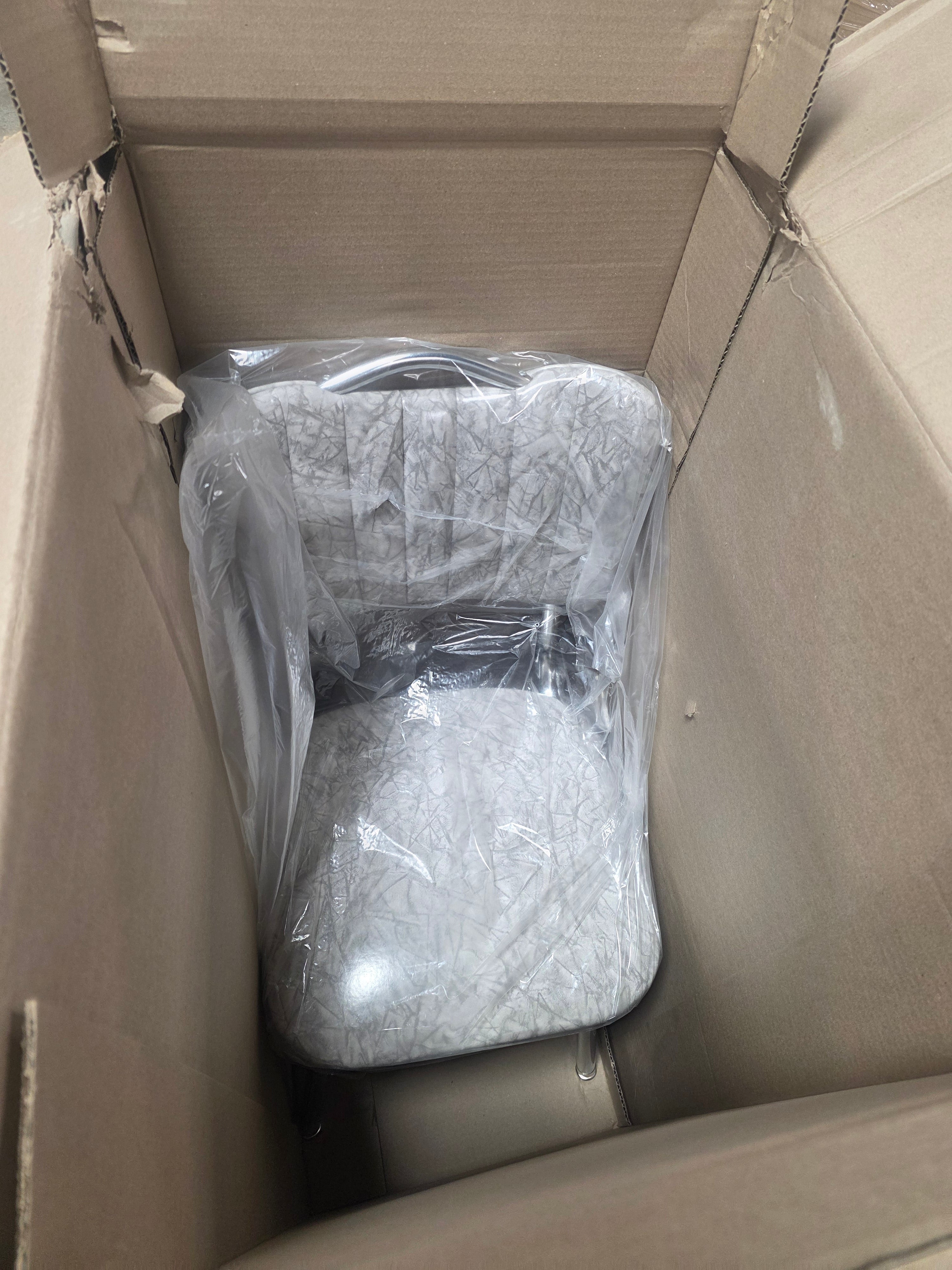 Retro Home Upholstered Handle Back Dining Chair - Set of 2