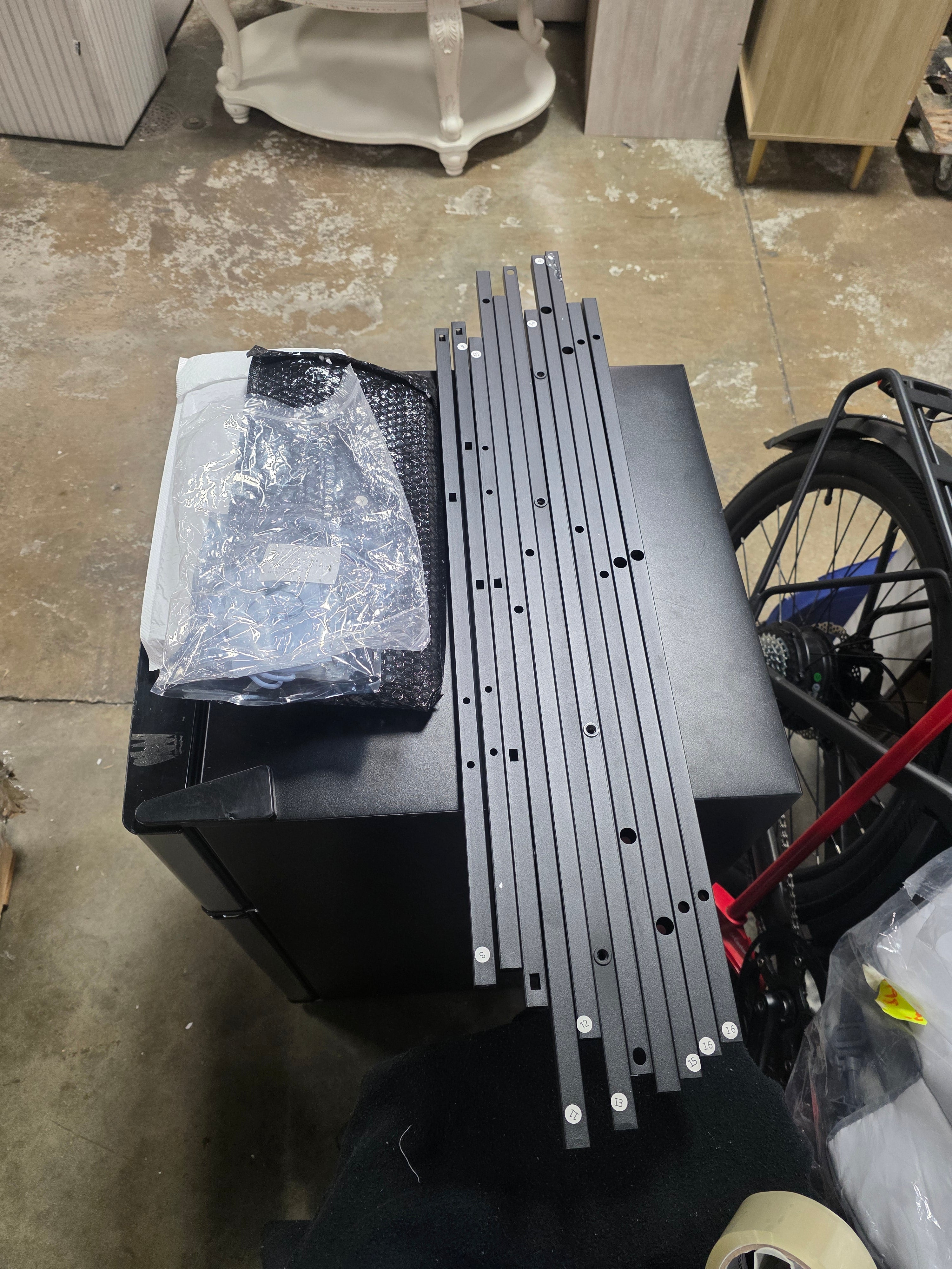 10 Drawer TV Stand Long Fabric Dresser with LED Lights & Power Outlets, Entertainment Center with Storage