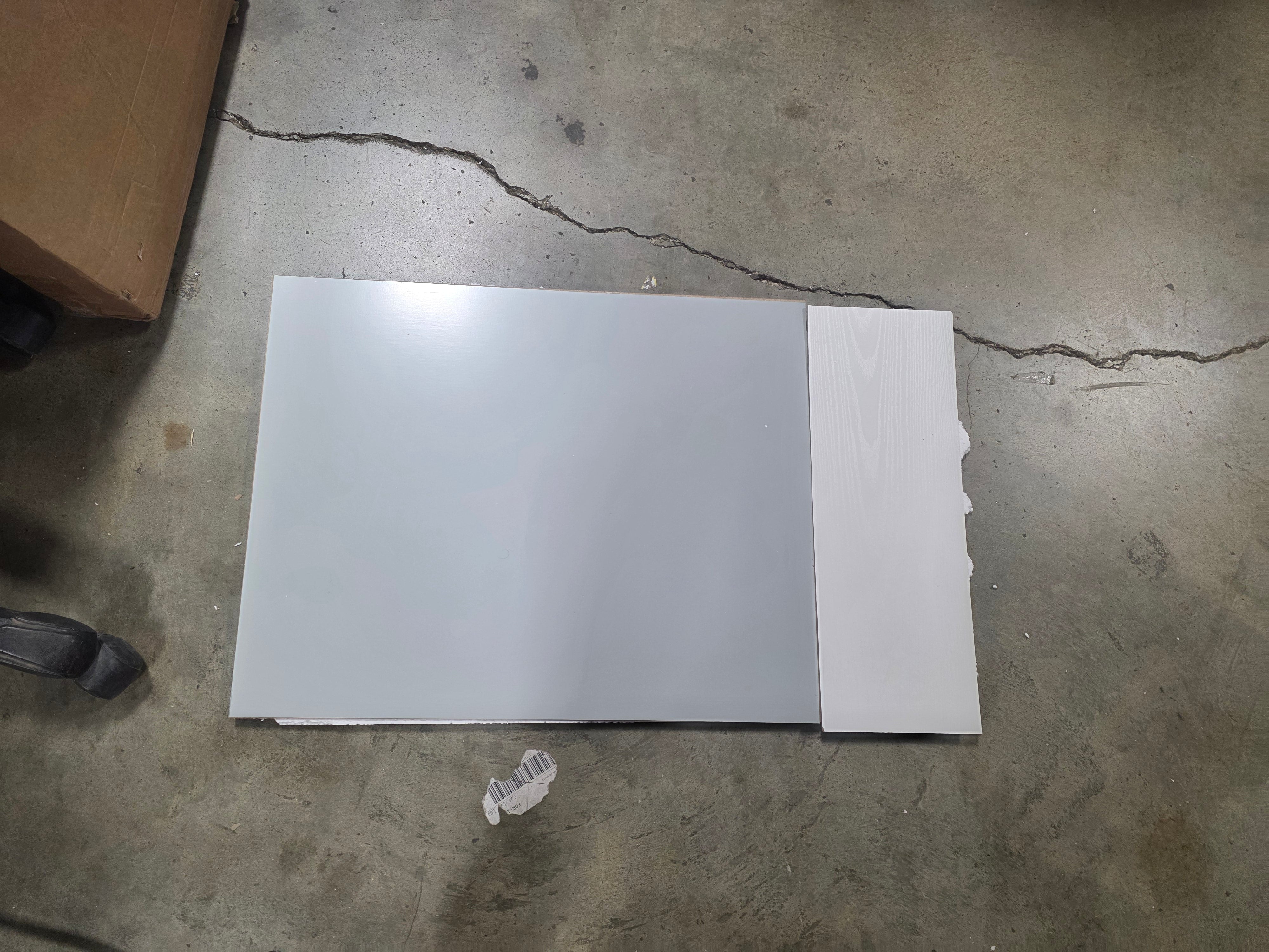 Student Desk with Magnetic Bulletin Board and Shelves, White