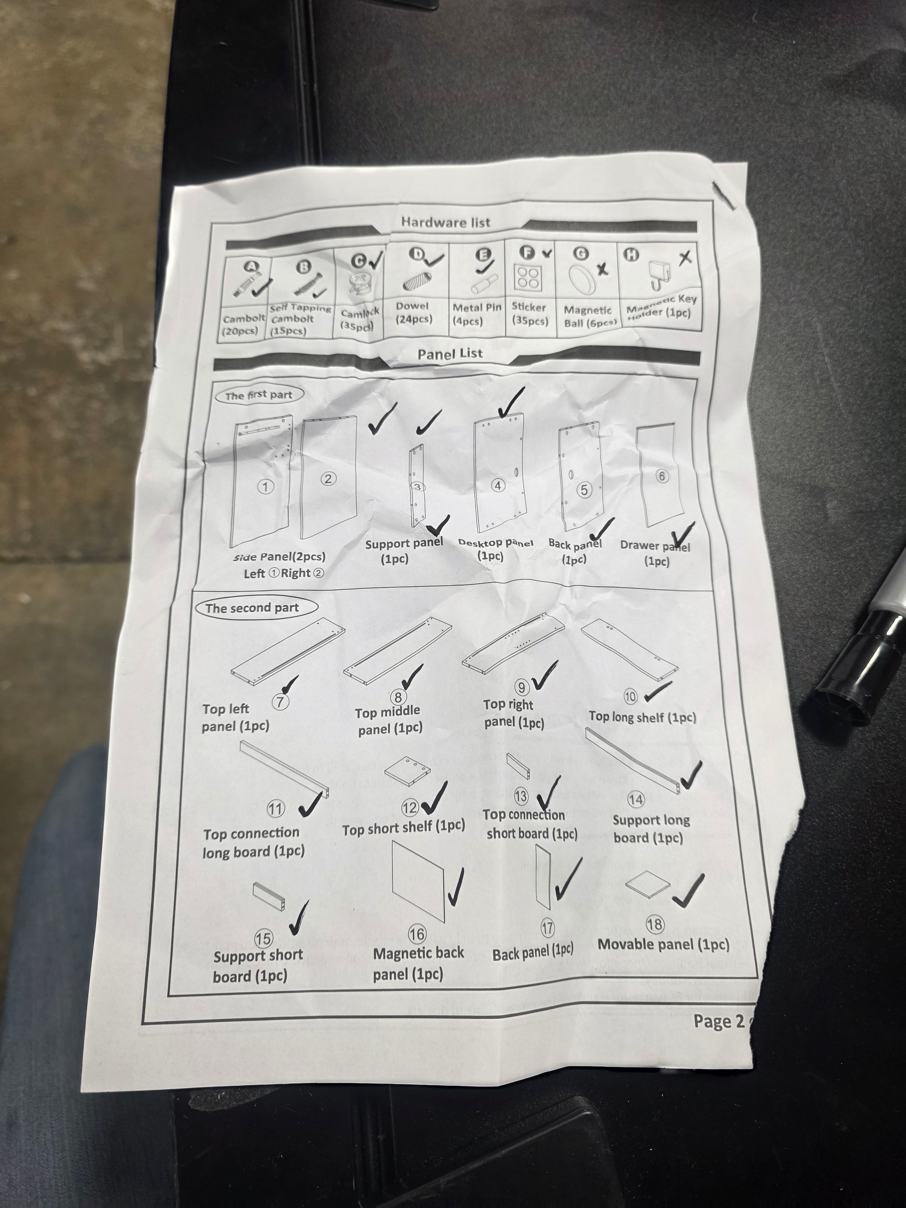 Student Desk with Magnetic Bulletin Board and Shelves, White