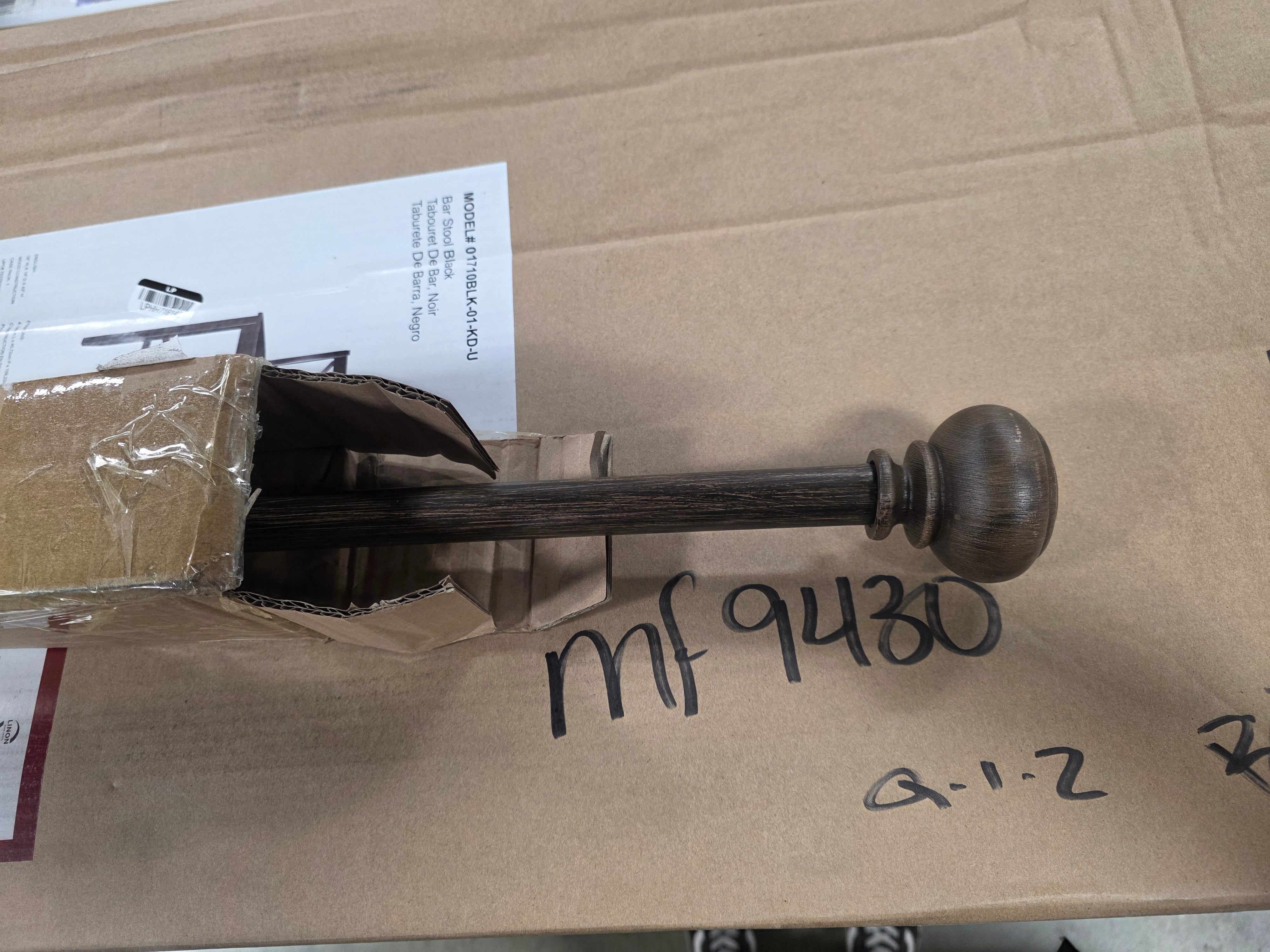 Wood Knob Curtain Rod