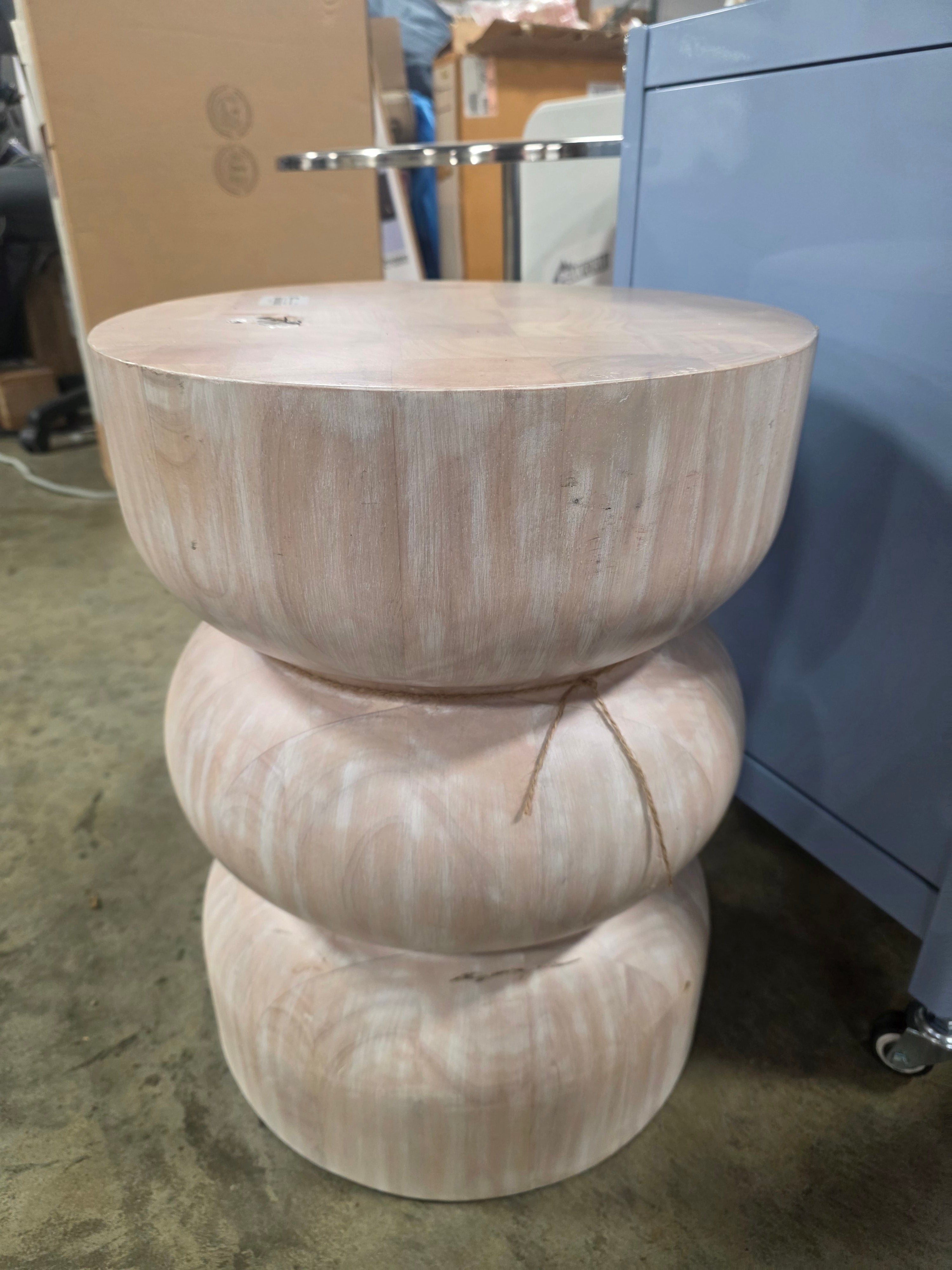 Accent Table White Wash