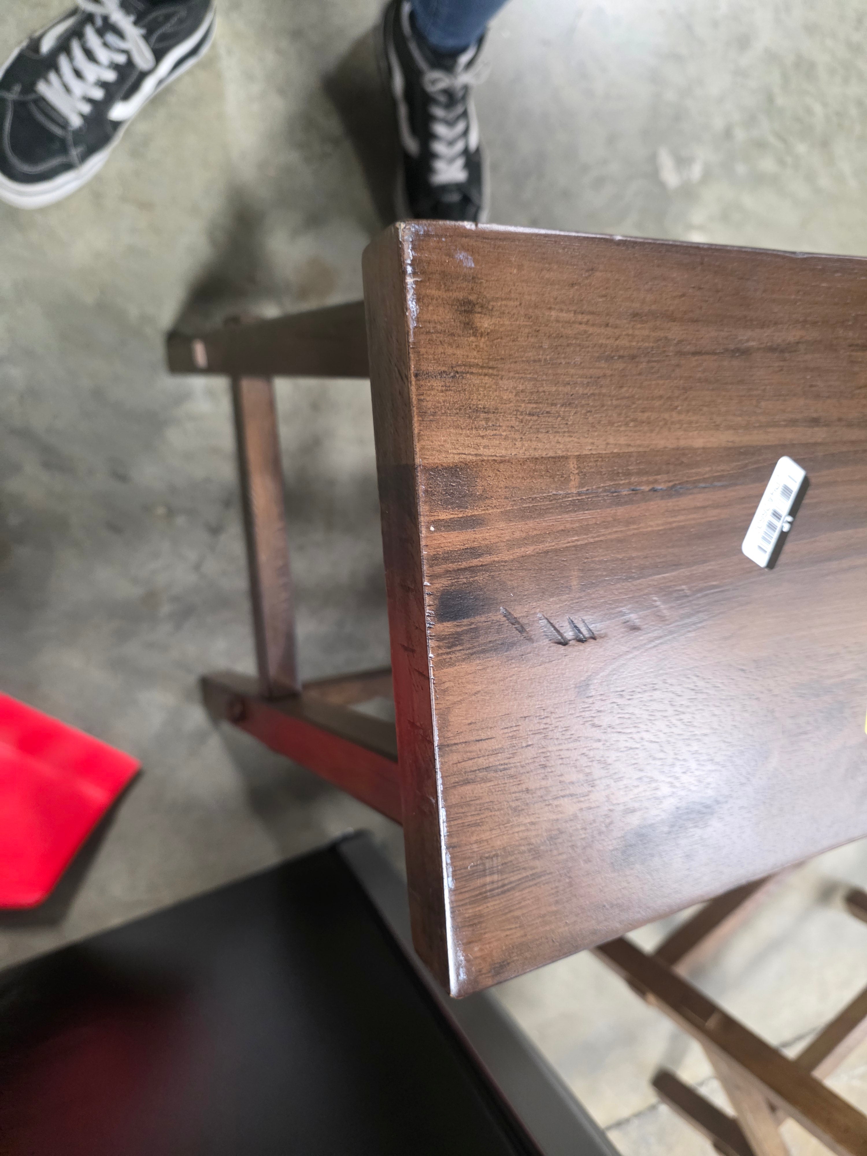 Halifax Farmhouse Wood Counter Height Barstool - Set of 2