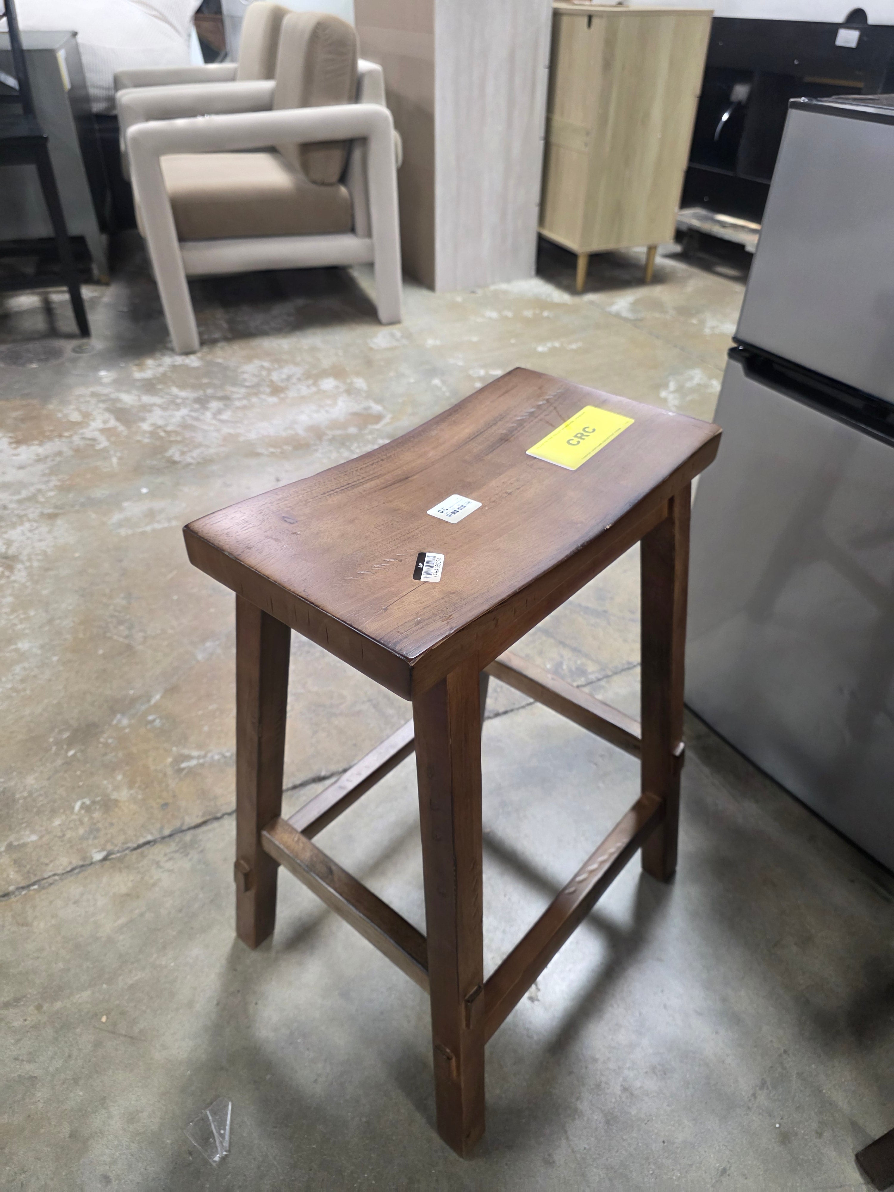 Halifax Farmhouse Wood Counter Height Barstool - Set of 2