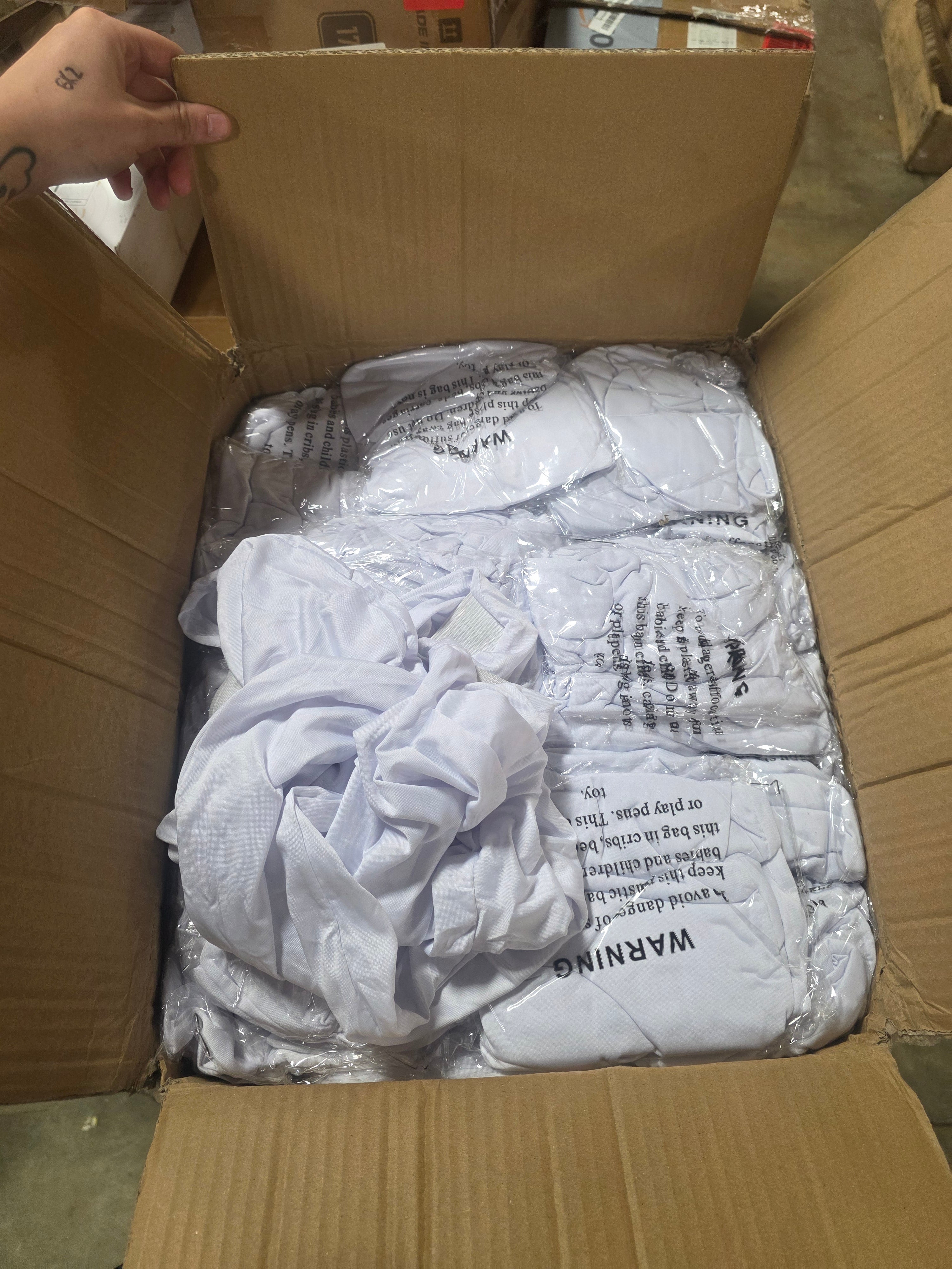 100PCS White Stretch Spandex Chair Covers, Universal Fitted Slipcovers