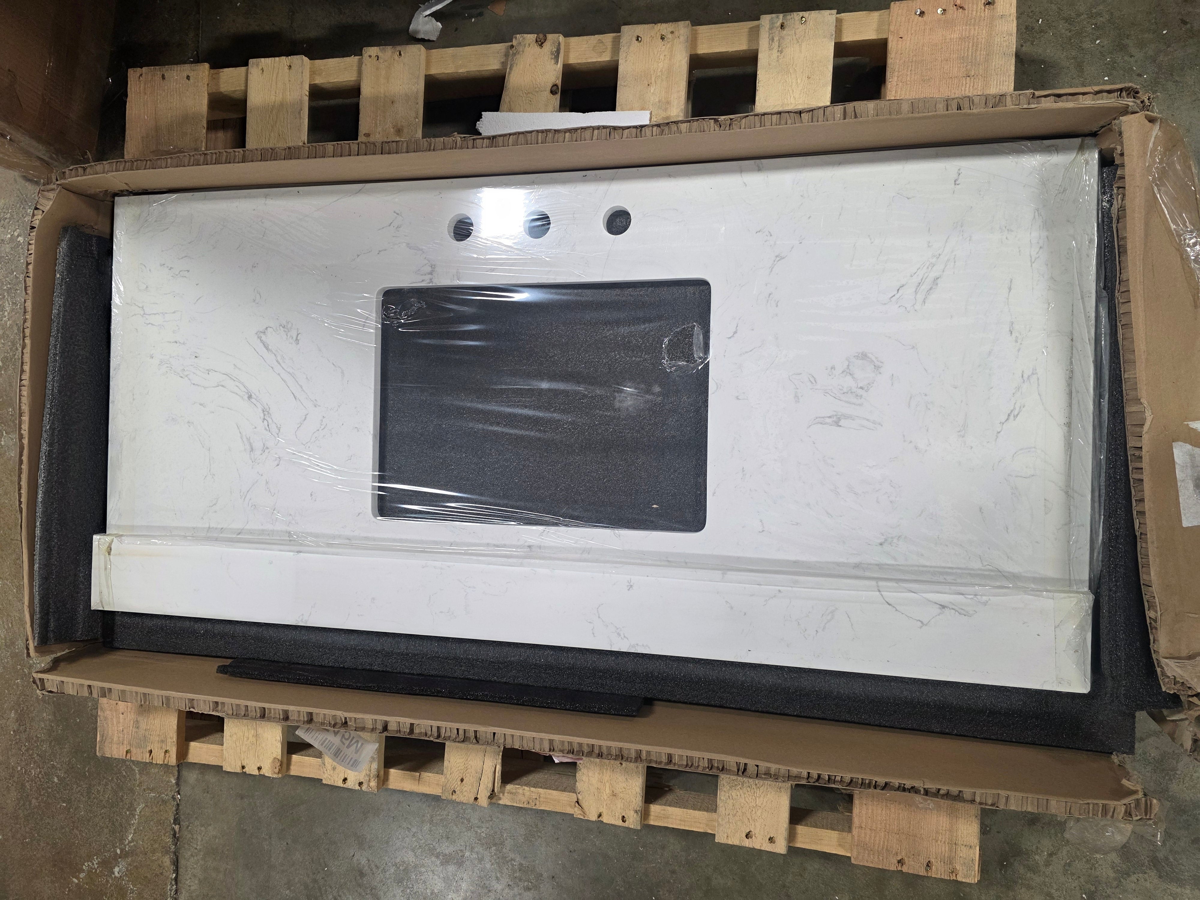 Engineered Stone Bathroom Vanity Top With Sink