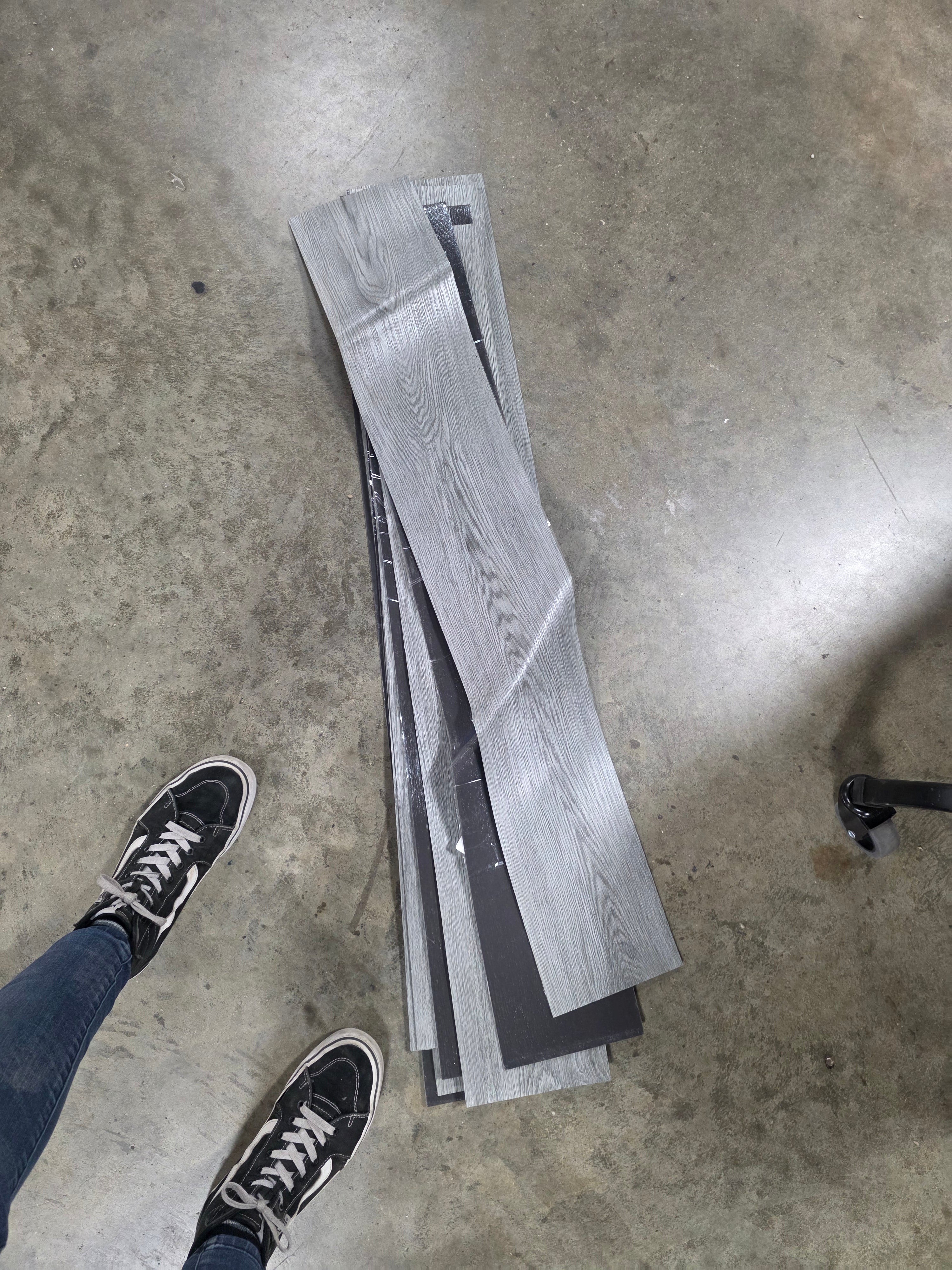 Grey Wood Peel and Stick Floor Tile, 34 Pack, Vinyl Flooring Tiles Wood Plank, Self-Adhesive DIY