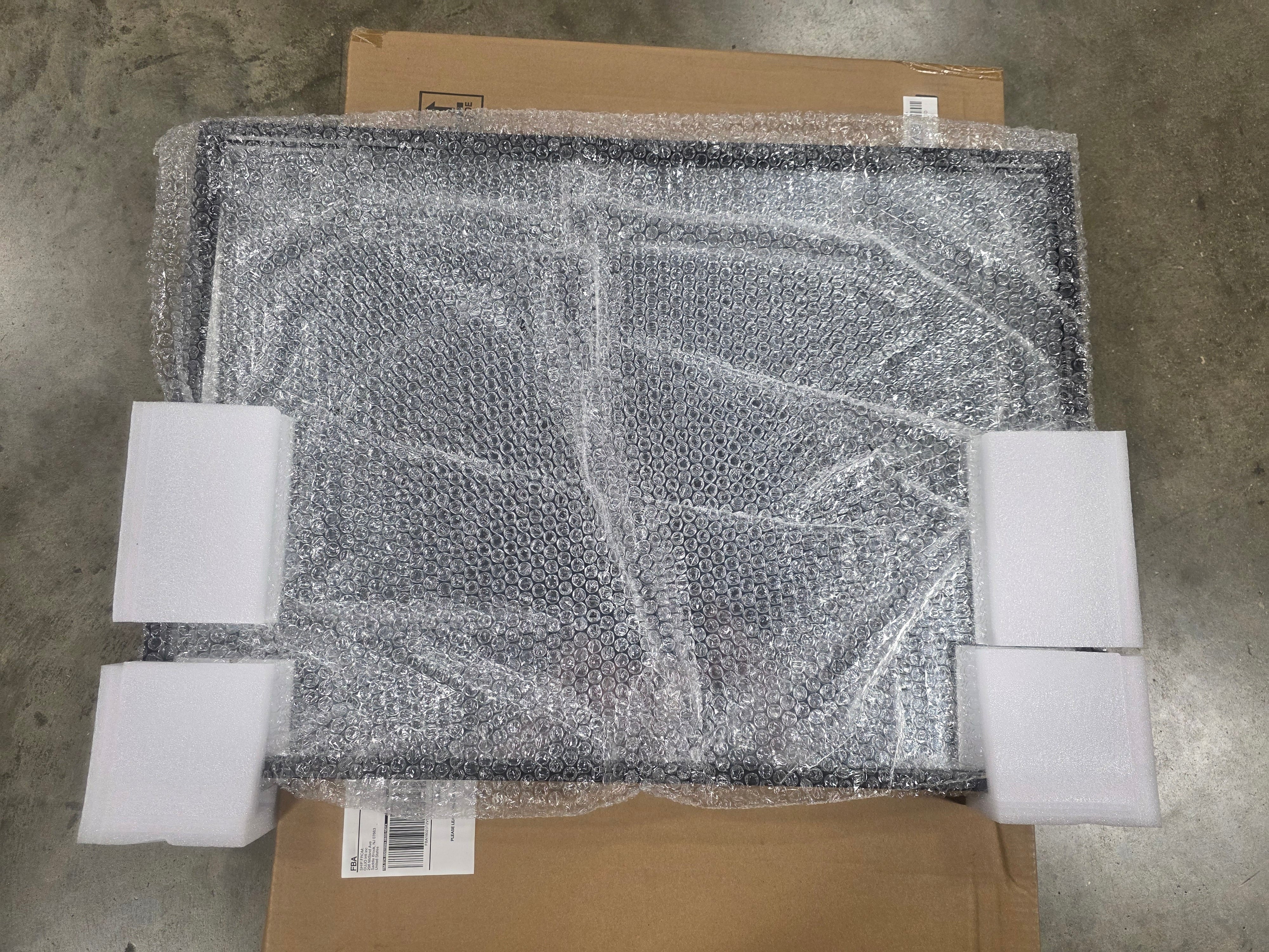 Black Vanity Mirror Beveled Frame Mirror, Tempered Glass, Shatterproof