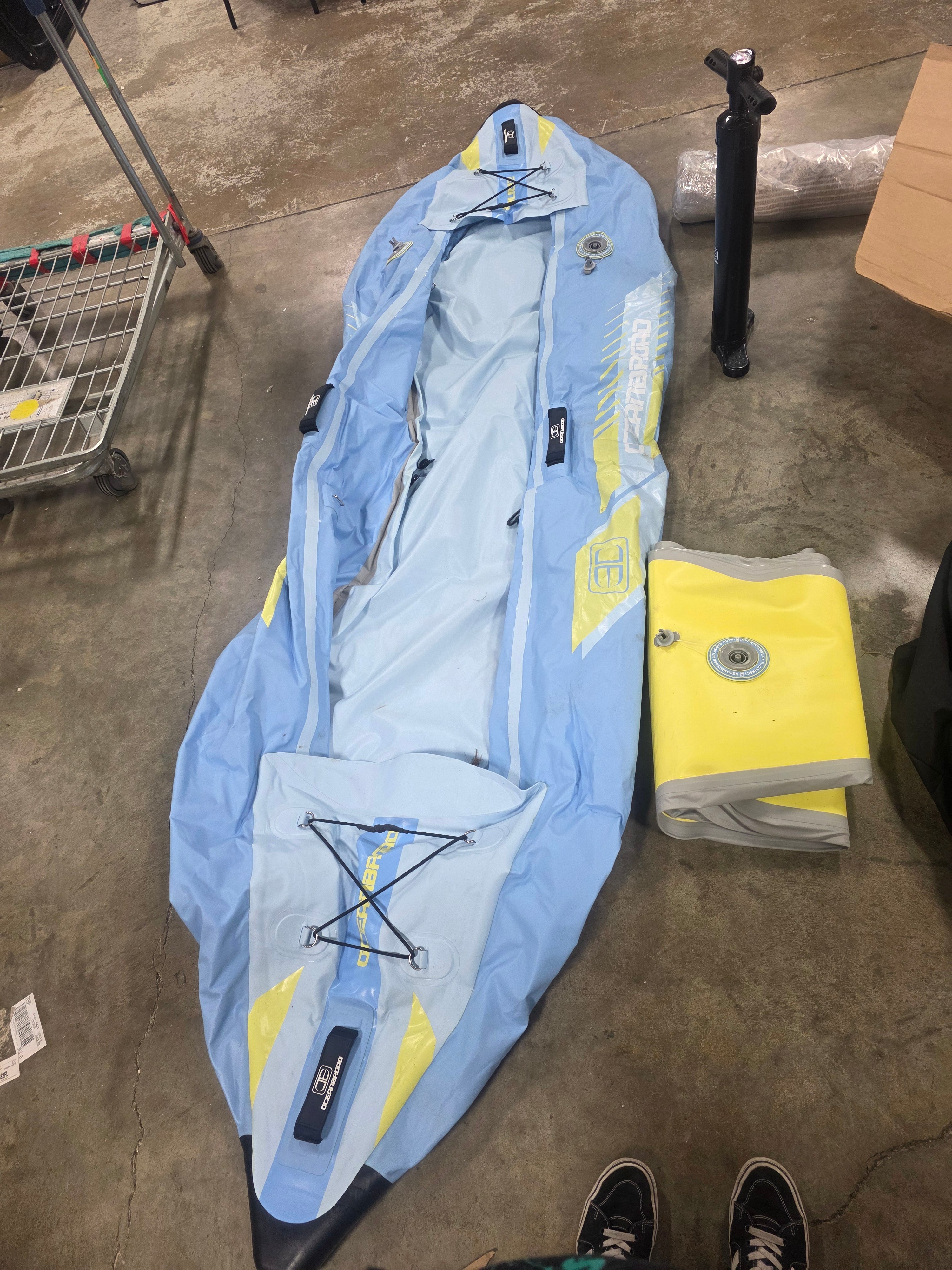OCEANBROAD INFLATABLE KAYAK 1-PERSON, BLUE