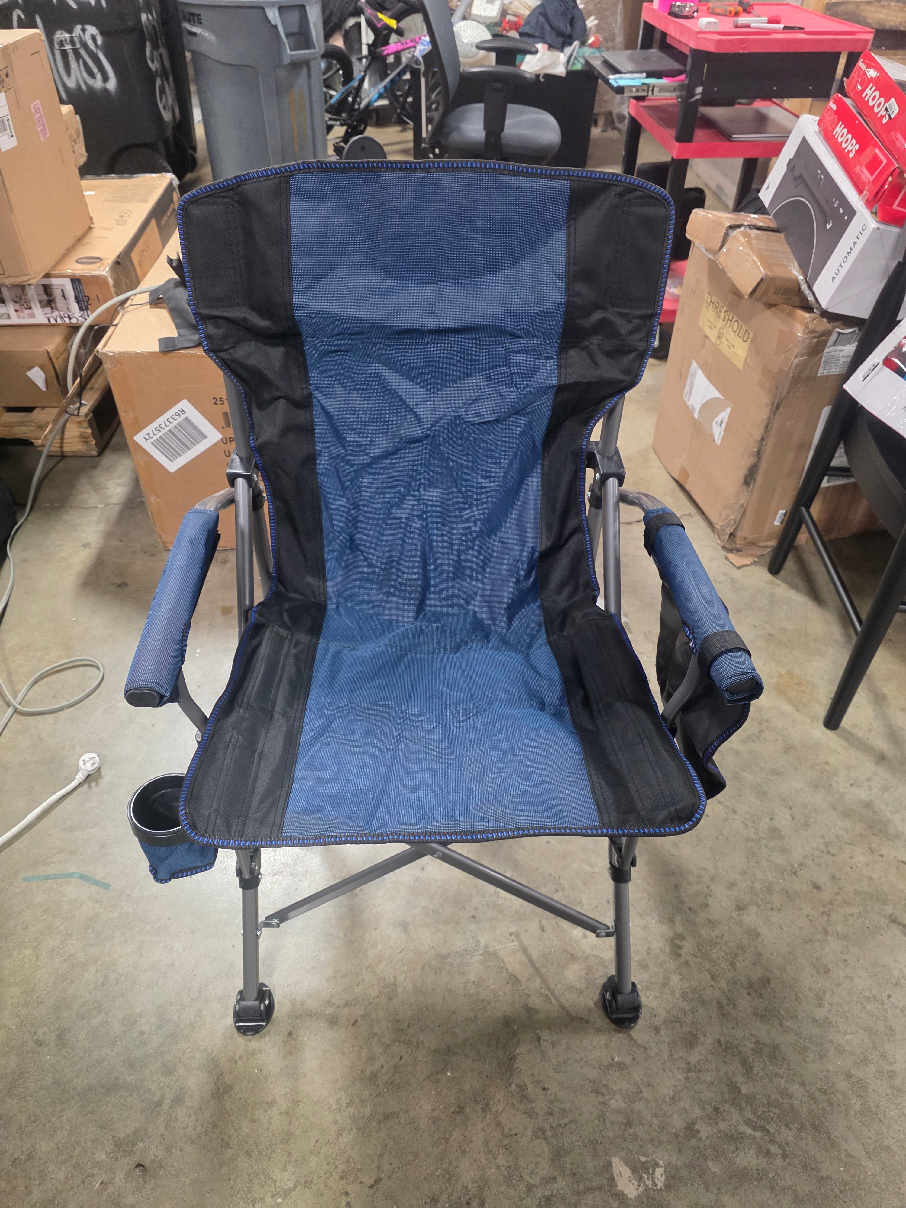 Portable Folding Chair Heavy Duty Thicken 600D Oxford Outdoor Camping Chair with Carrying Bag