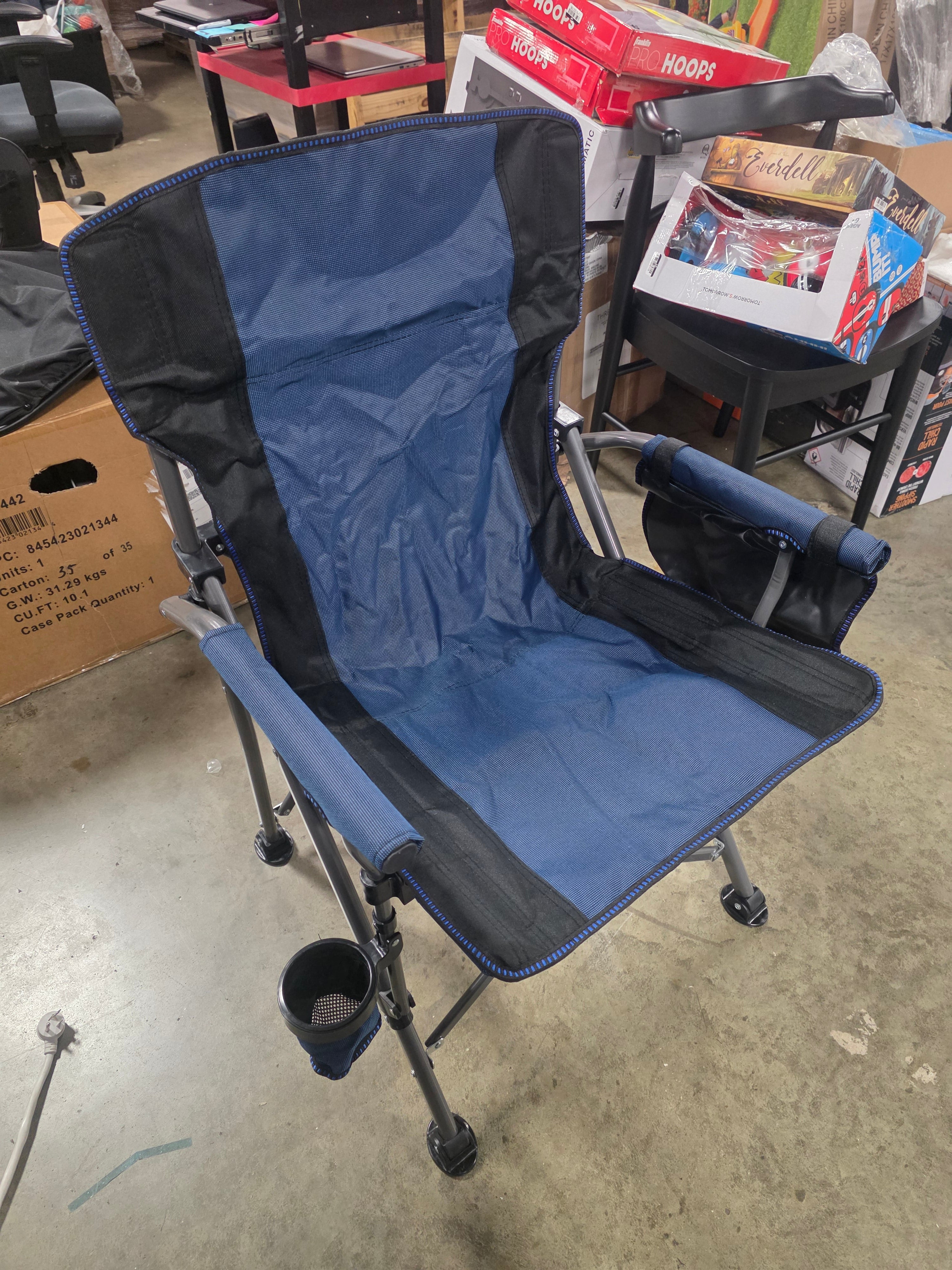 Portable Folding Chair Heavy Duty Thicken 600D Oxford Outdoor Camping Chair with Carrying Bag