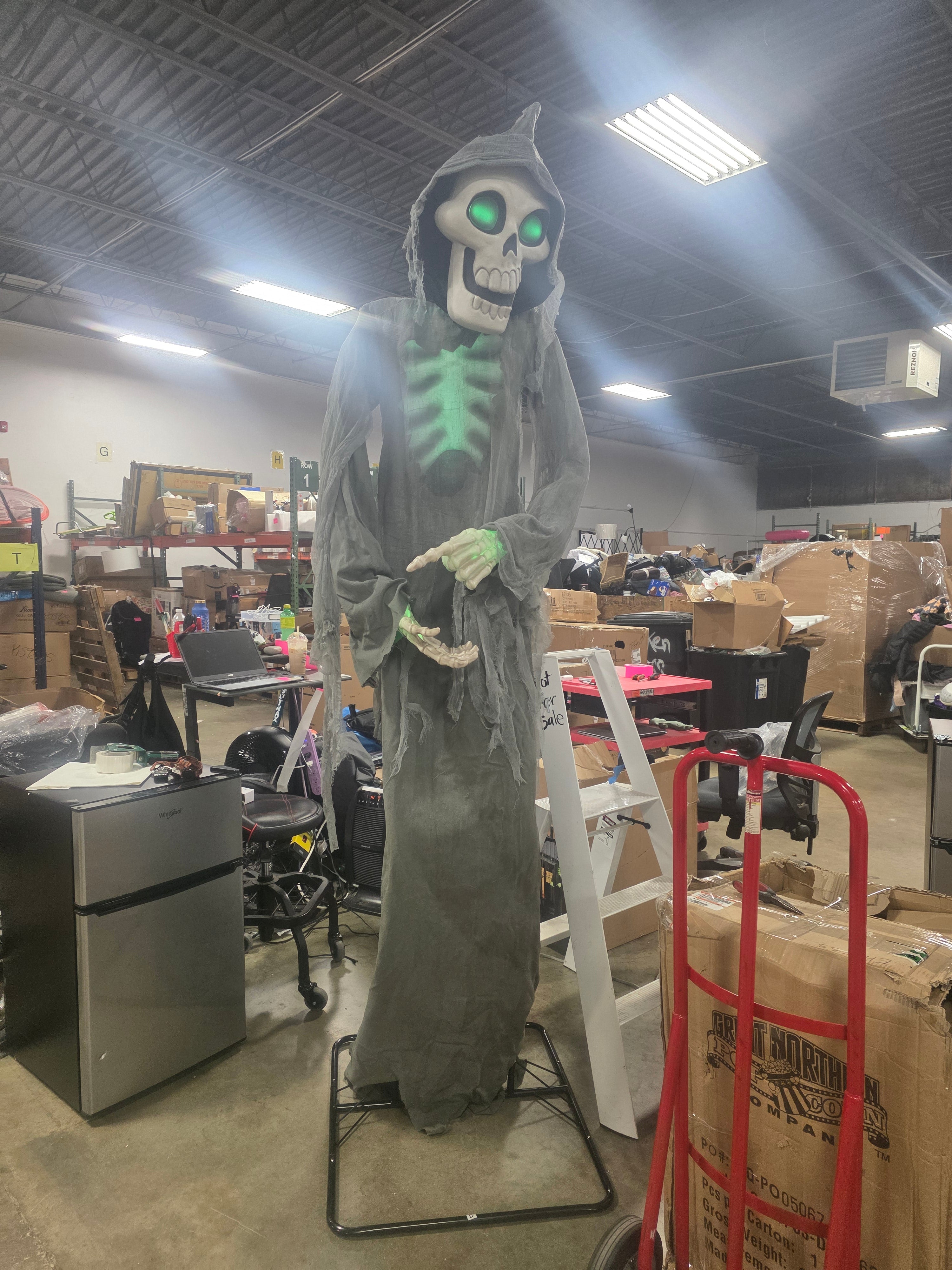Light Up Bruce the Skeleton Ghoul Outdoor Halloween Decorative Prop