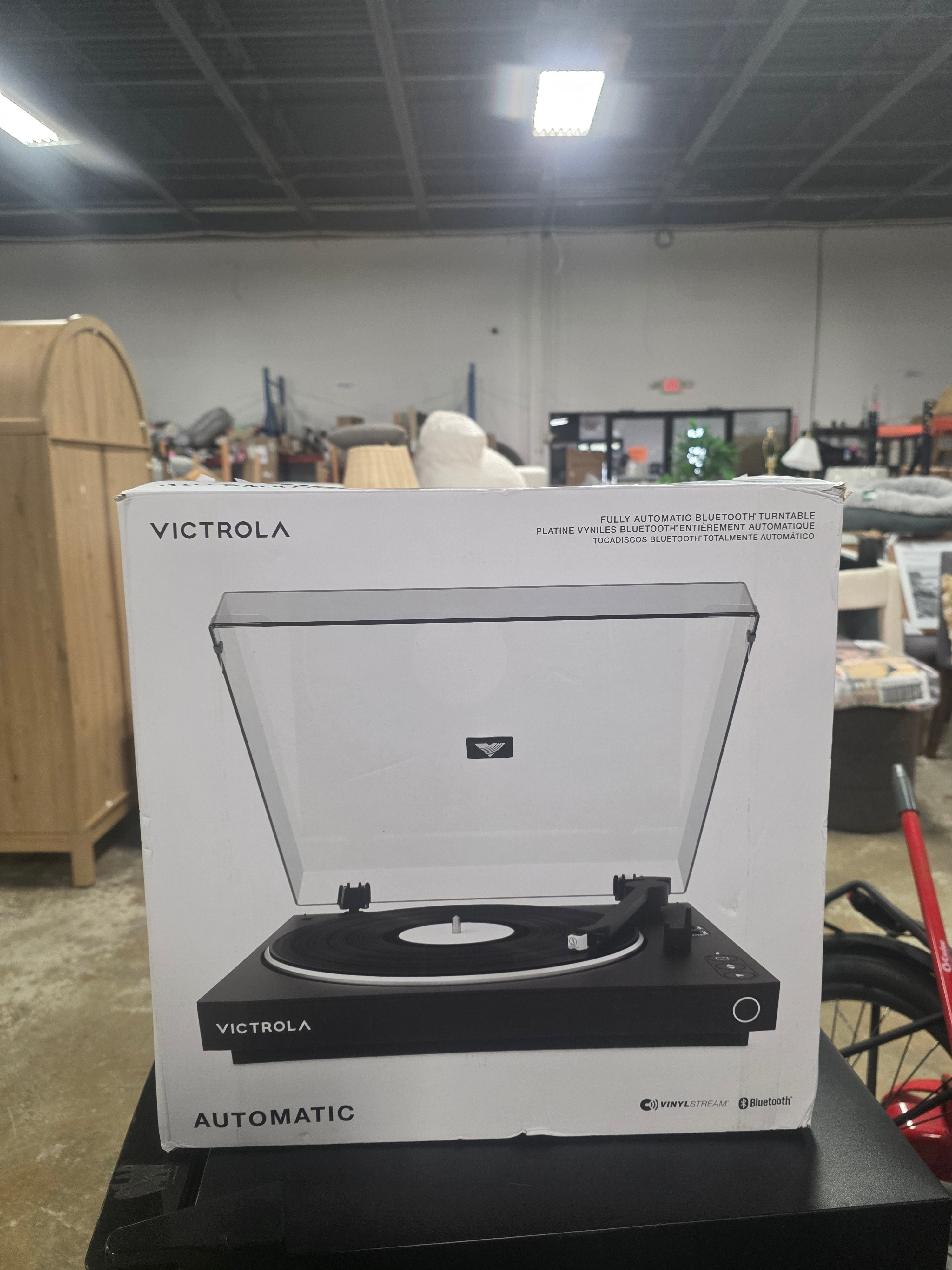 Automatic Turntable: Bluetooth Belt Drive with RCA Connection