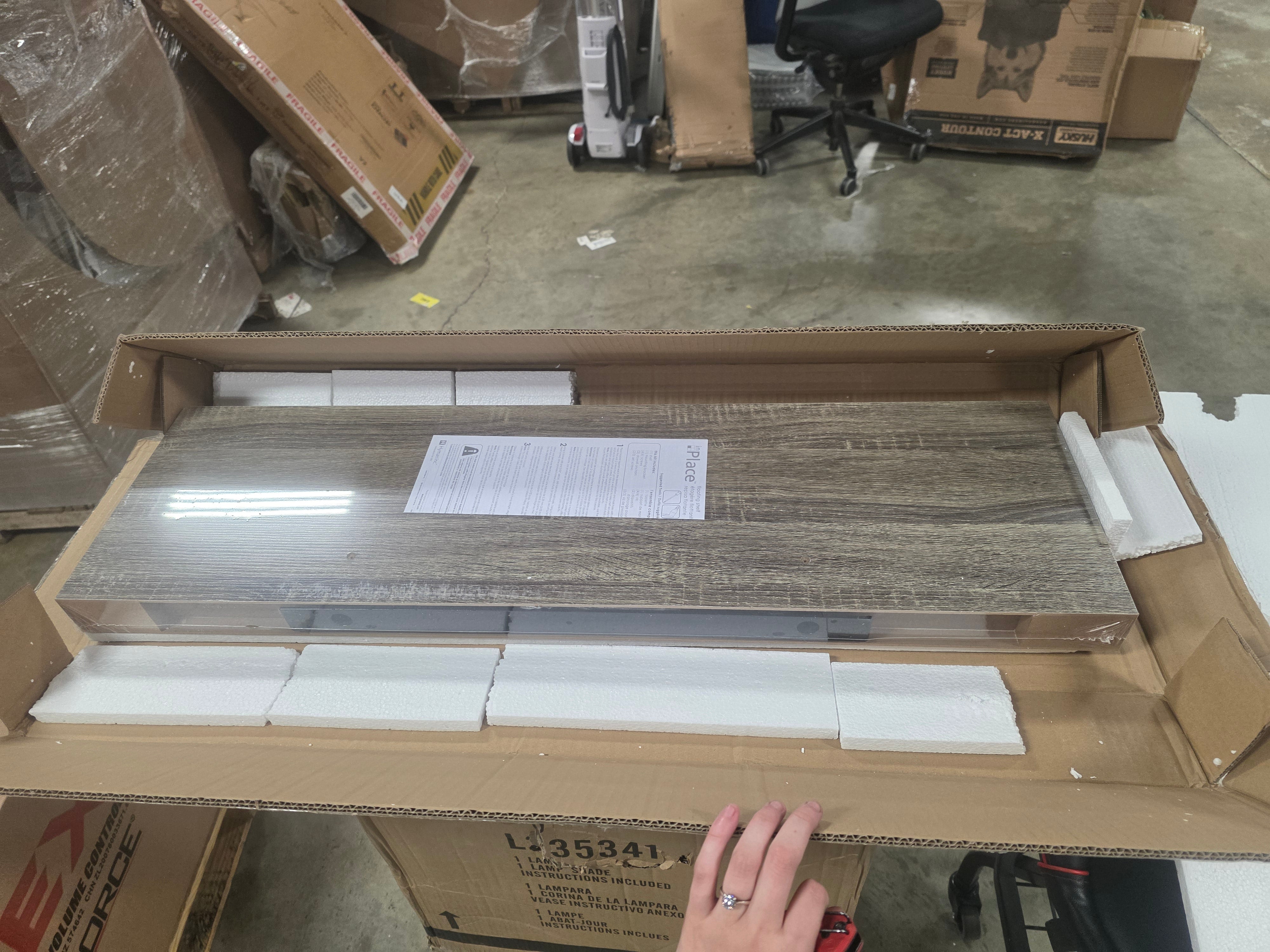 Floating Shelf Wall Mounted Hidden Brackets Rustic Wood