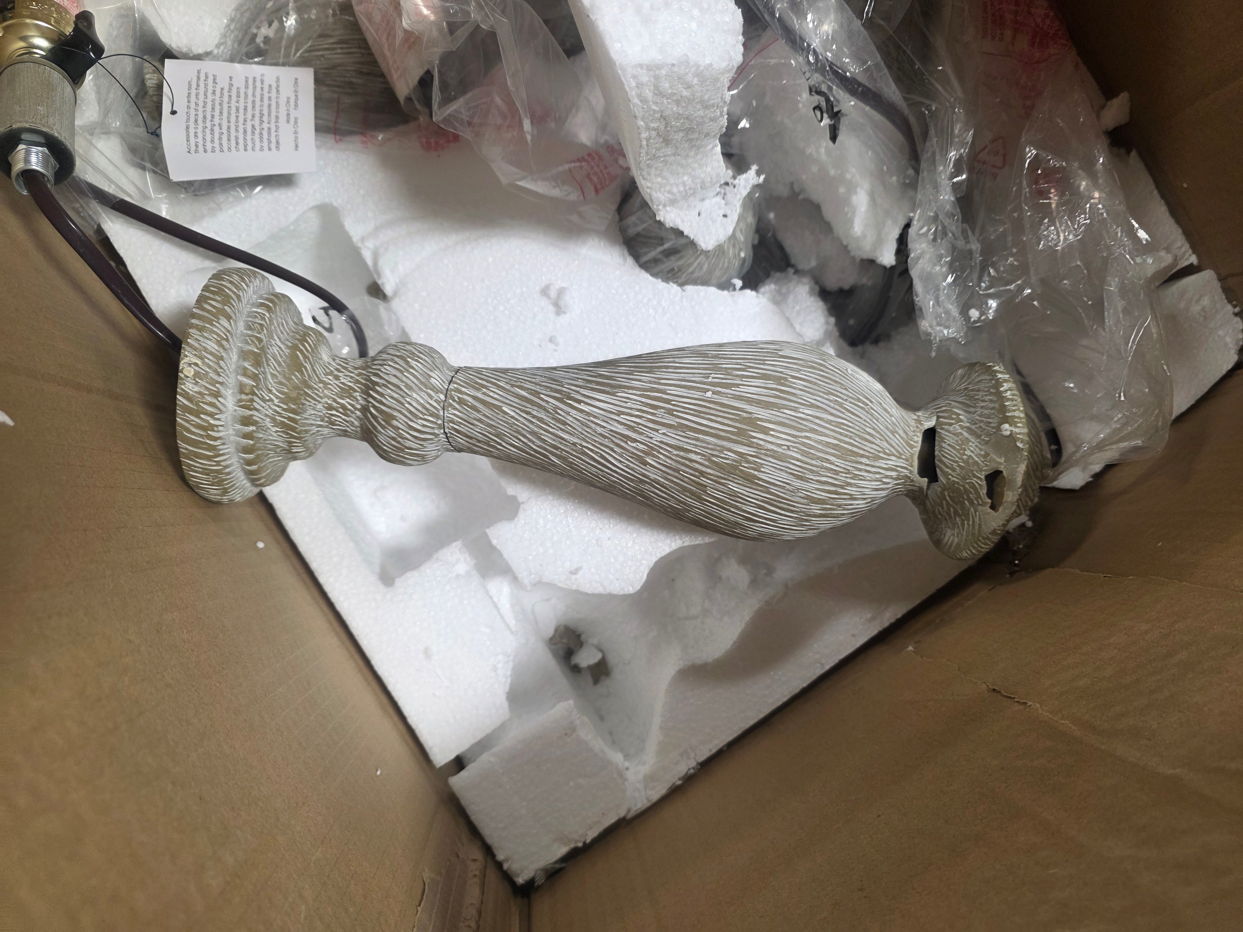 Resin Standing Lamp with 3-Way Switch