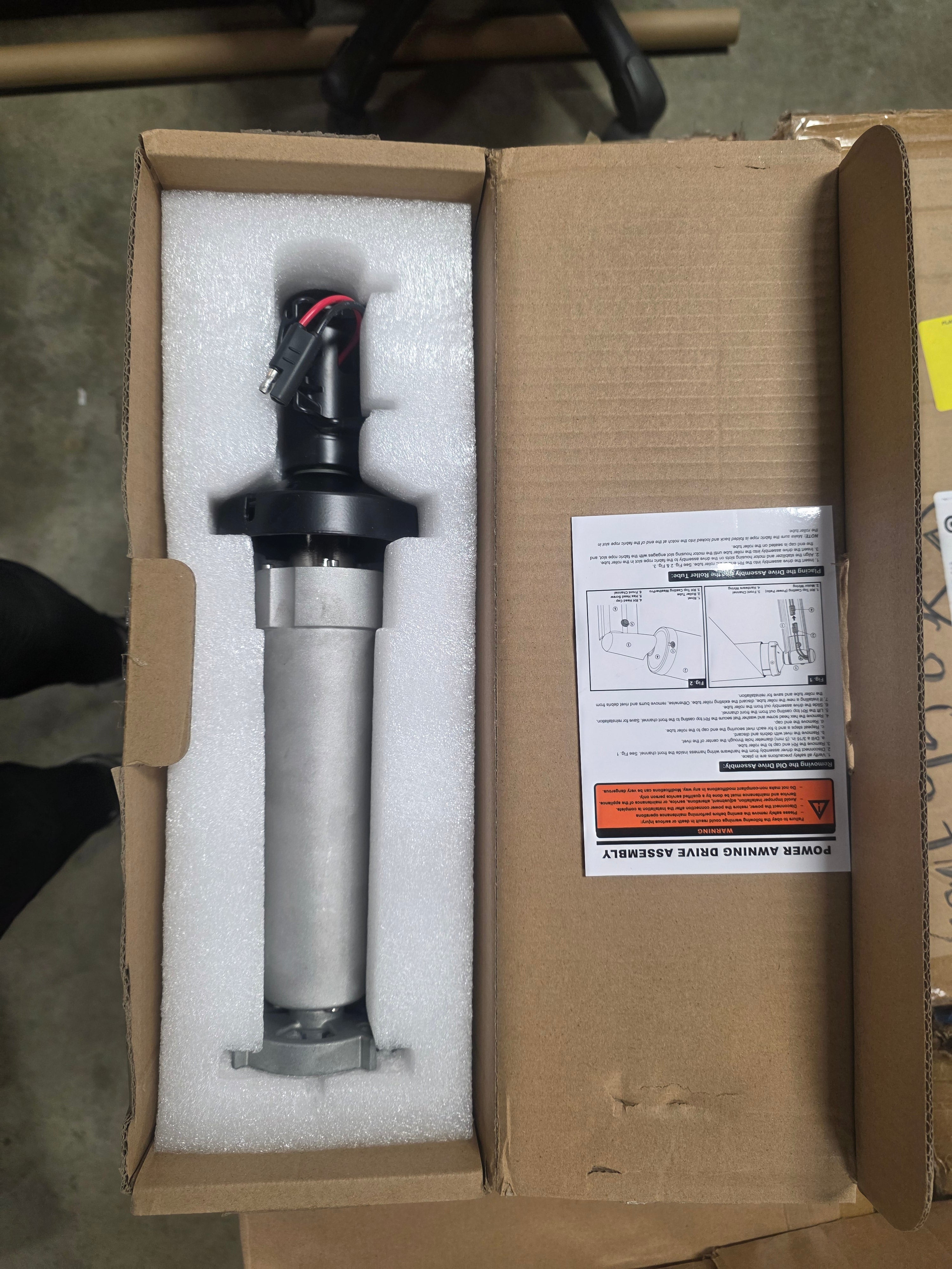 Repalce for DOMETIC Torsion Assembly Rh Black for 9100 Power Patio RV Awning Motor 12V DC Extension Drive