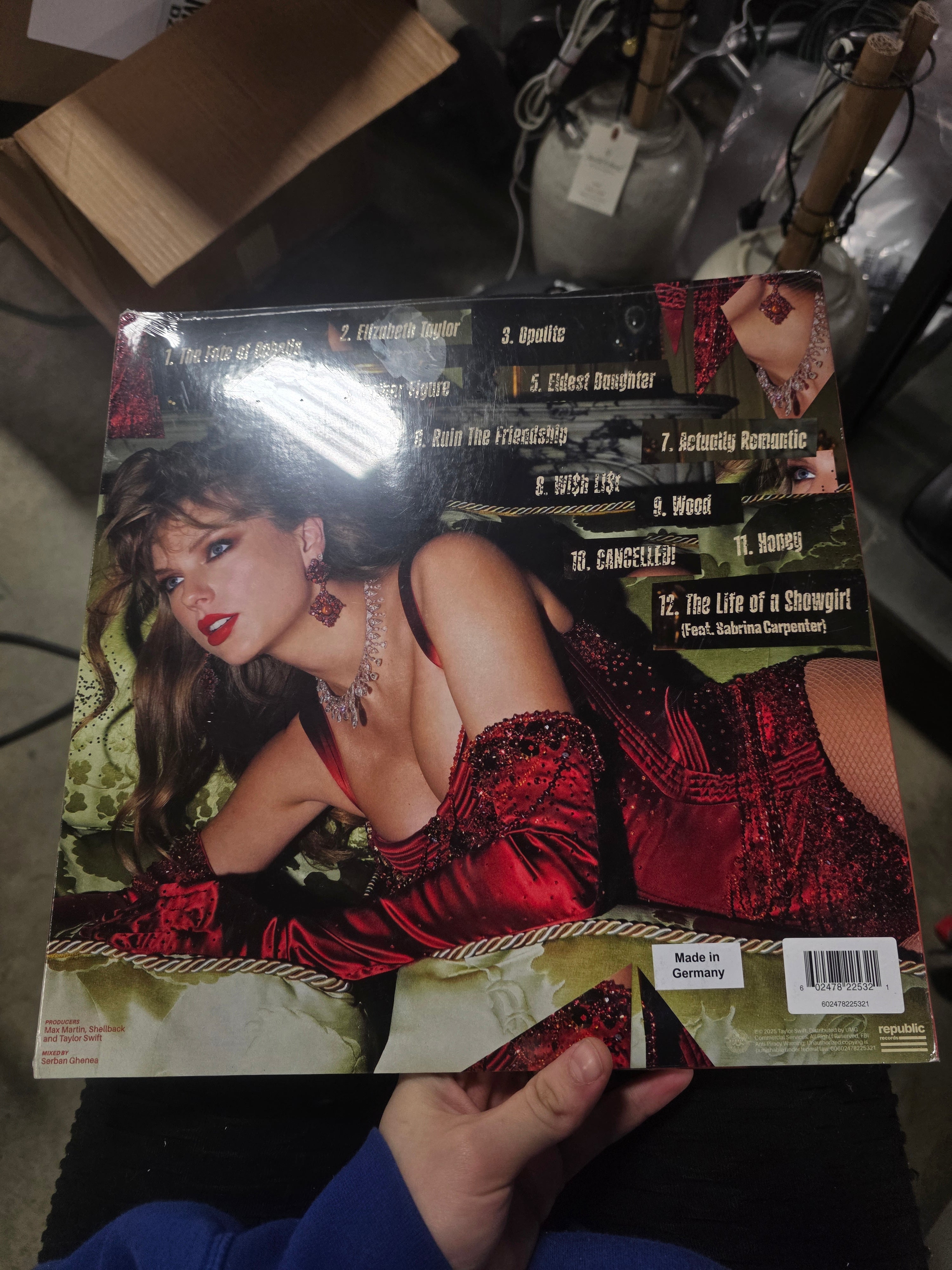 The Life of a Showgirl The Tiny Bubbles in Champagne Red Lipstick & Lace Taylor Swift