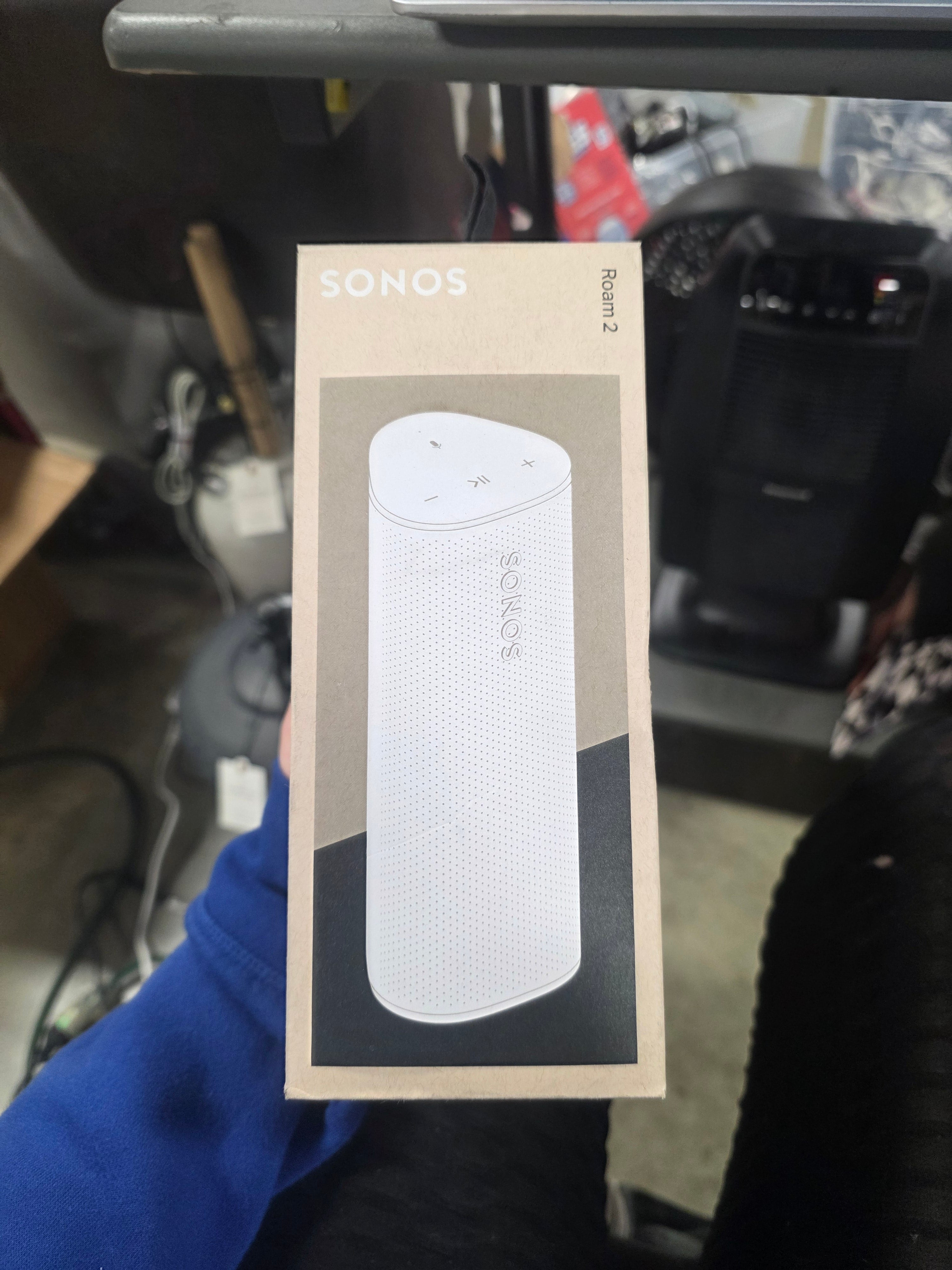 Roam 2 Portable Smart Speaker with Waterproof and Dustproof Design (Each) - White