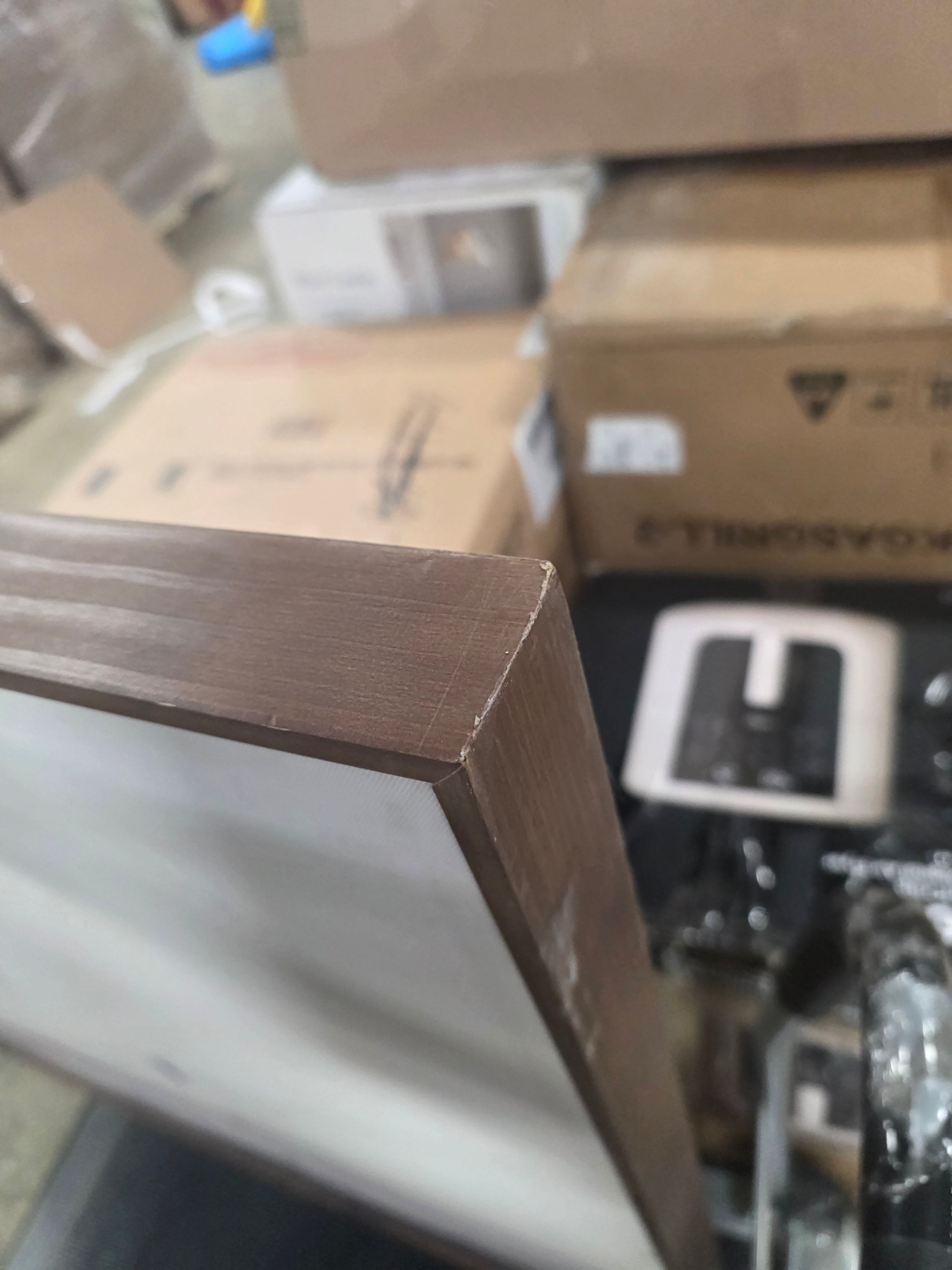 Dreary Abstract Landscape Framed Wall Canvas