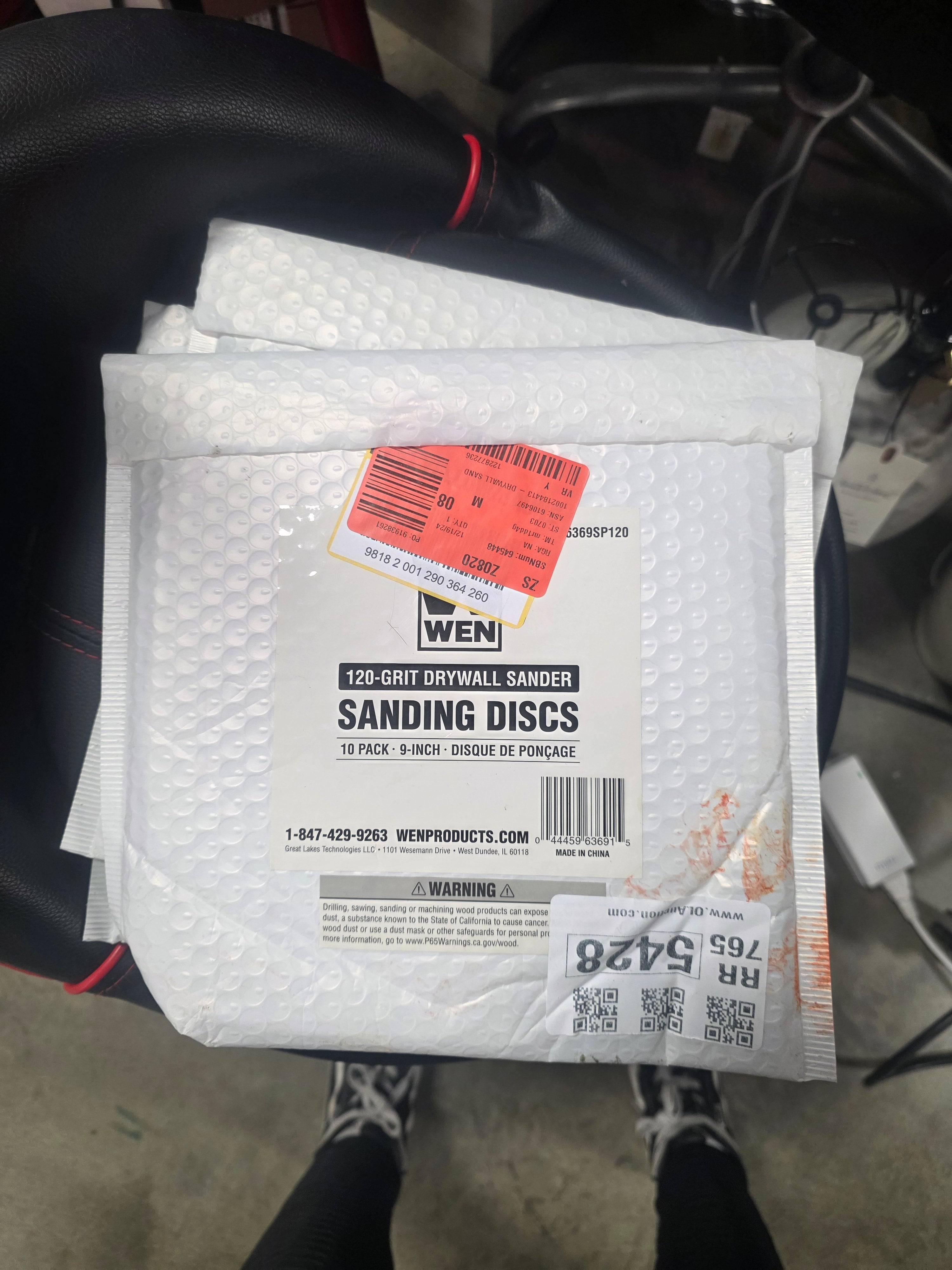 Drywall Sander Hook and Loop Sandpaper (10-Pack)