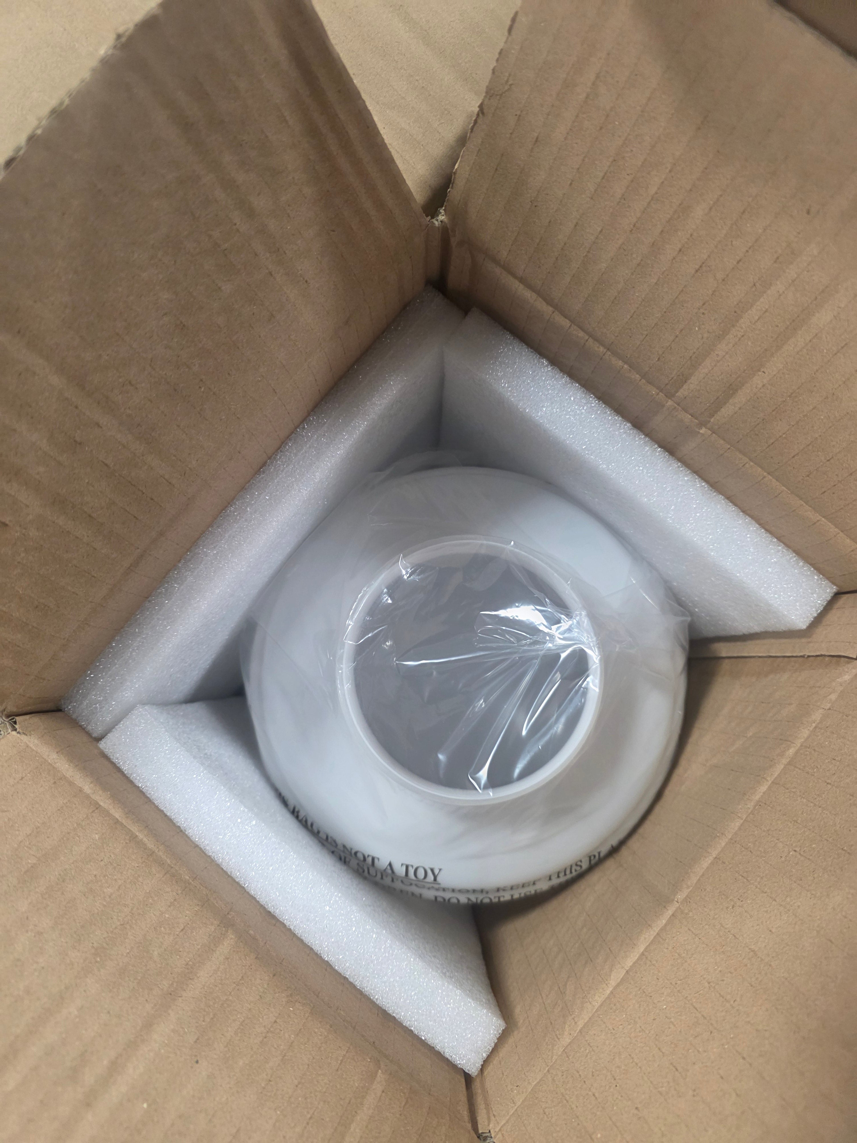 3-Arm Milk Glass Chandelier Ceiling Light