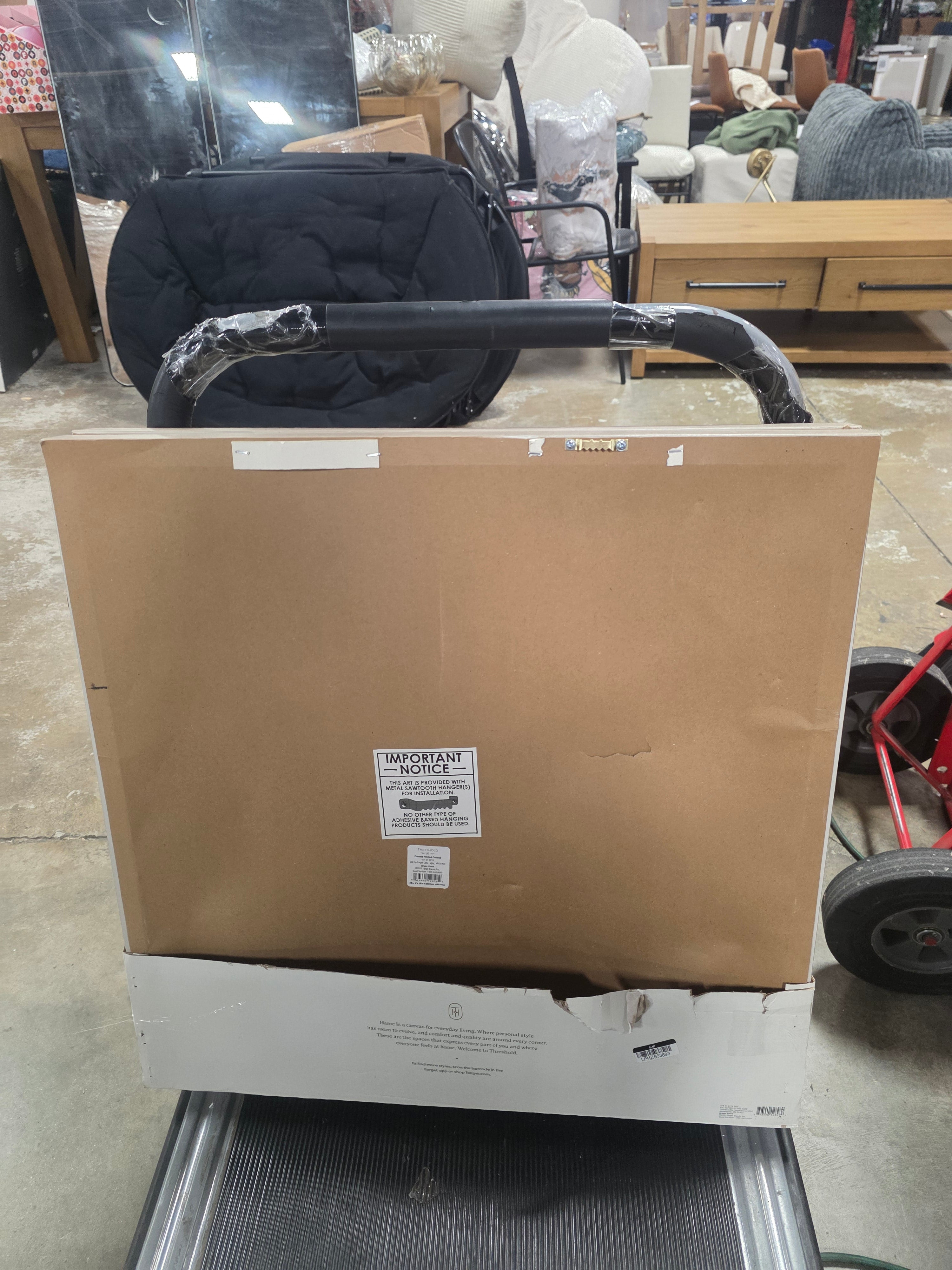 (Set of 2)  Framed Canvas Black