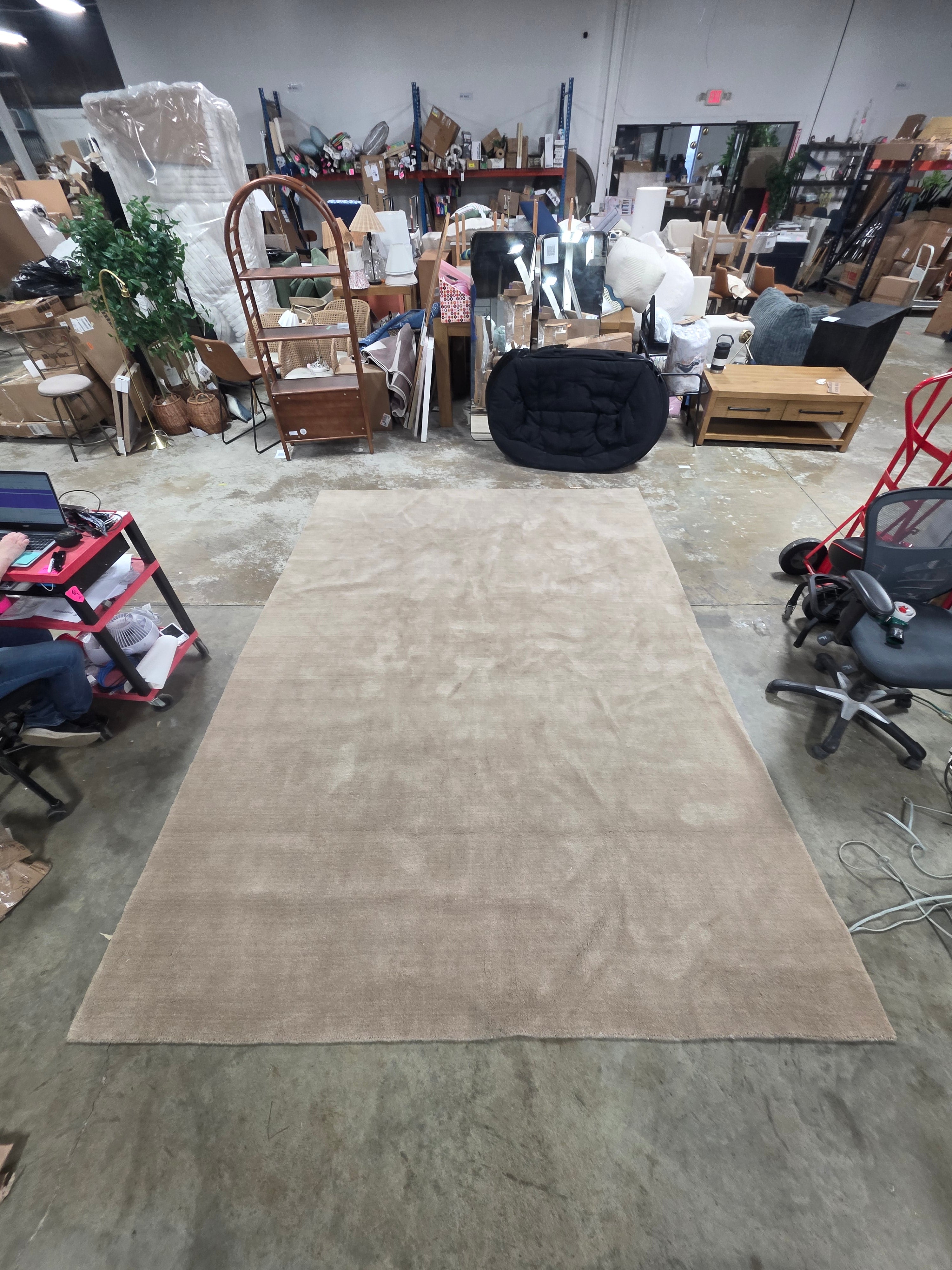 Arrel Speckled Wool-Blend Area Rug 8'6"x11'6"