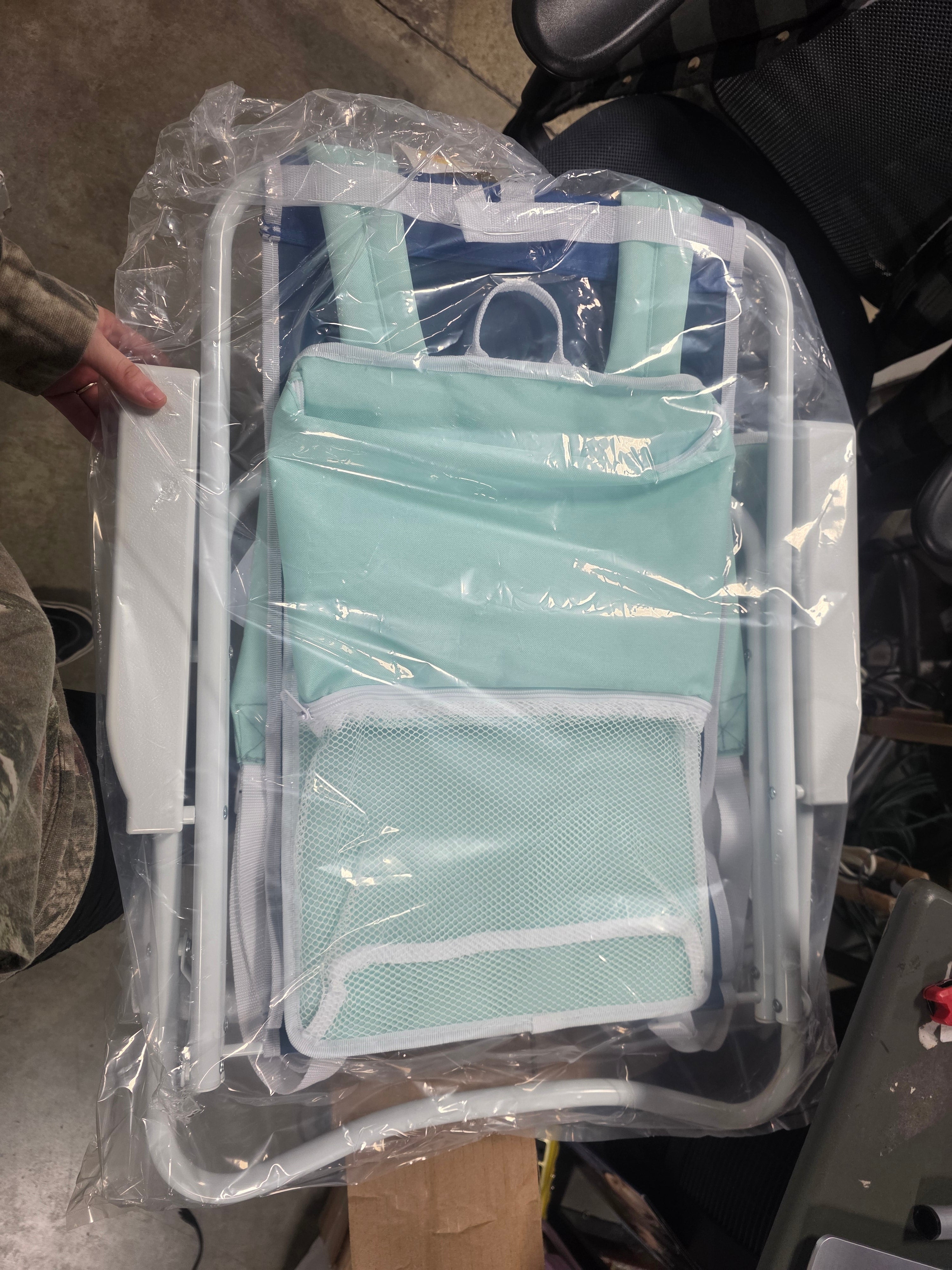 Outdoor Portable Backpack Beach Chair Set of 2