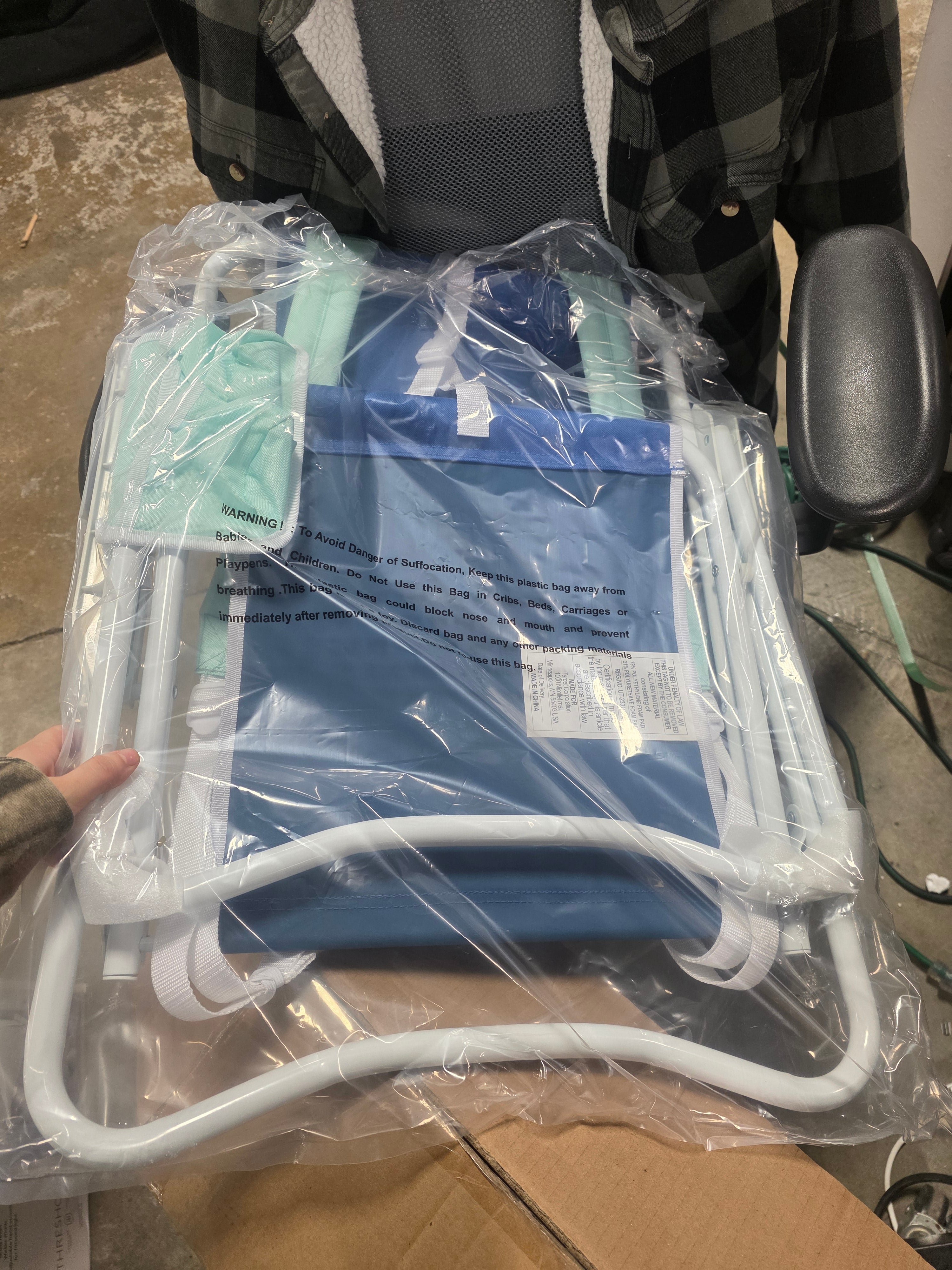 Outdoor Portable Backpack Beach Chair Set of 2