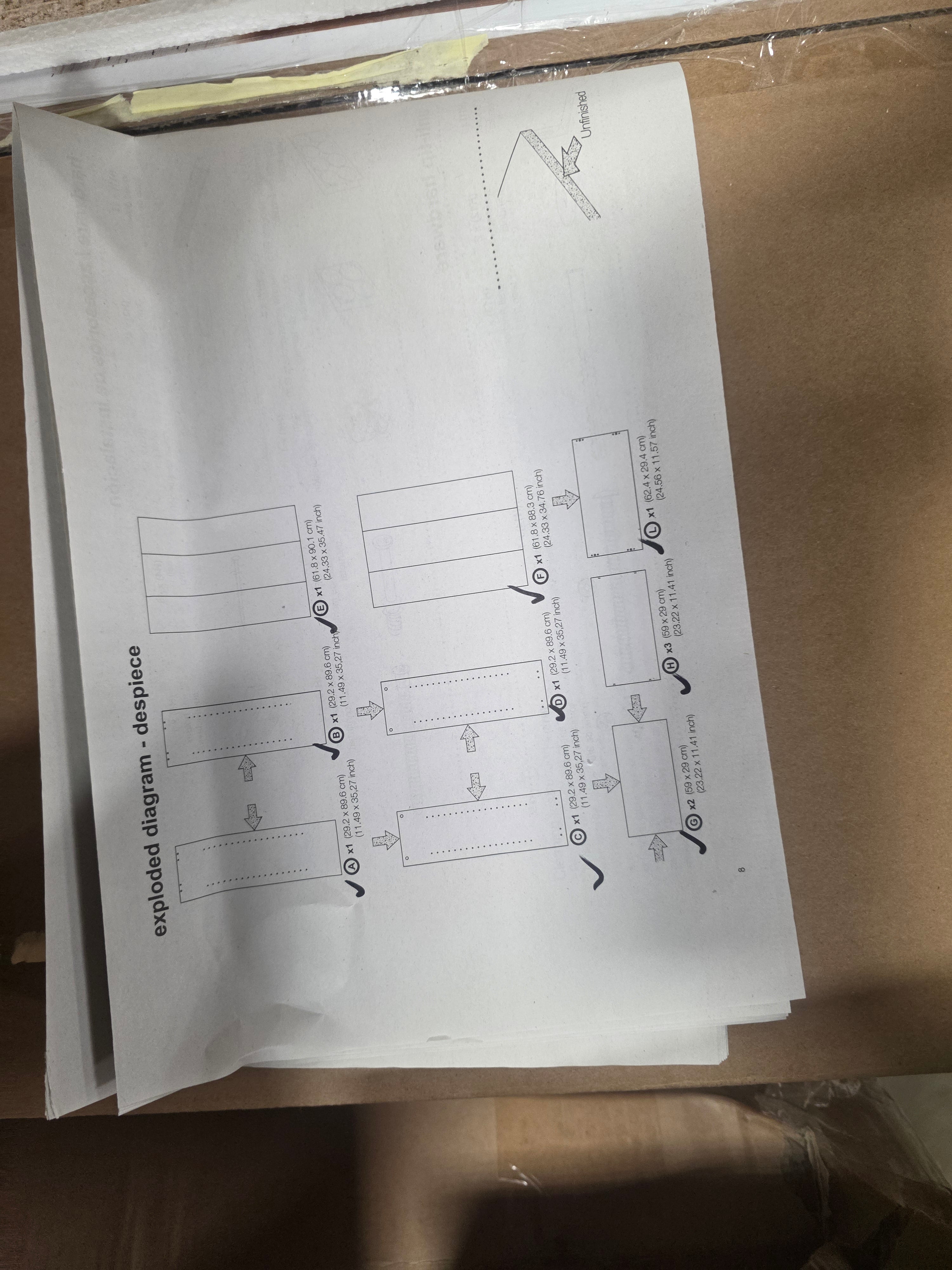 5 Shelf Bookcase Natural