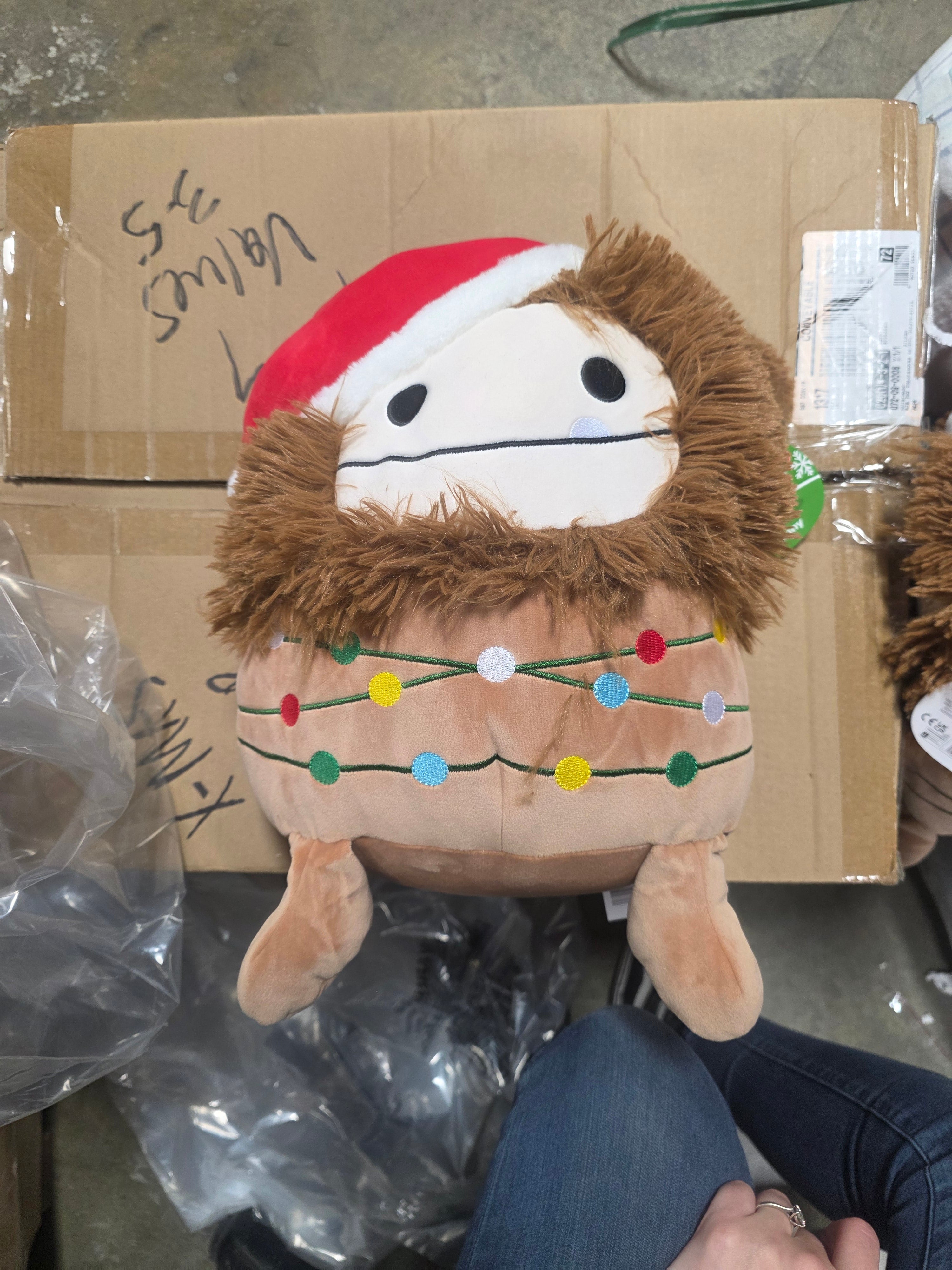 Official Benny the Brown Bigfoot With Santa Hat final cut