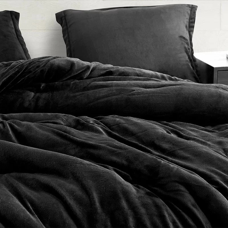 King Comforter + 2 King Shams Microfiber Comforter Set