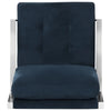 Walden Modern Tufted Velvet Chrome Accent Chair