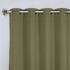 Millendon Solid Modern Polyester Grommet/Rod Pocket Room Darkening Curtain Pair
