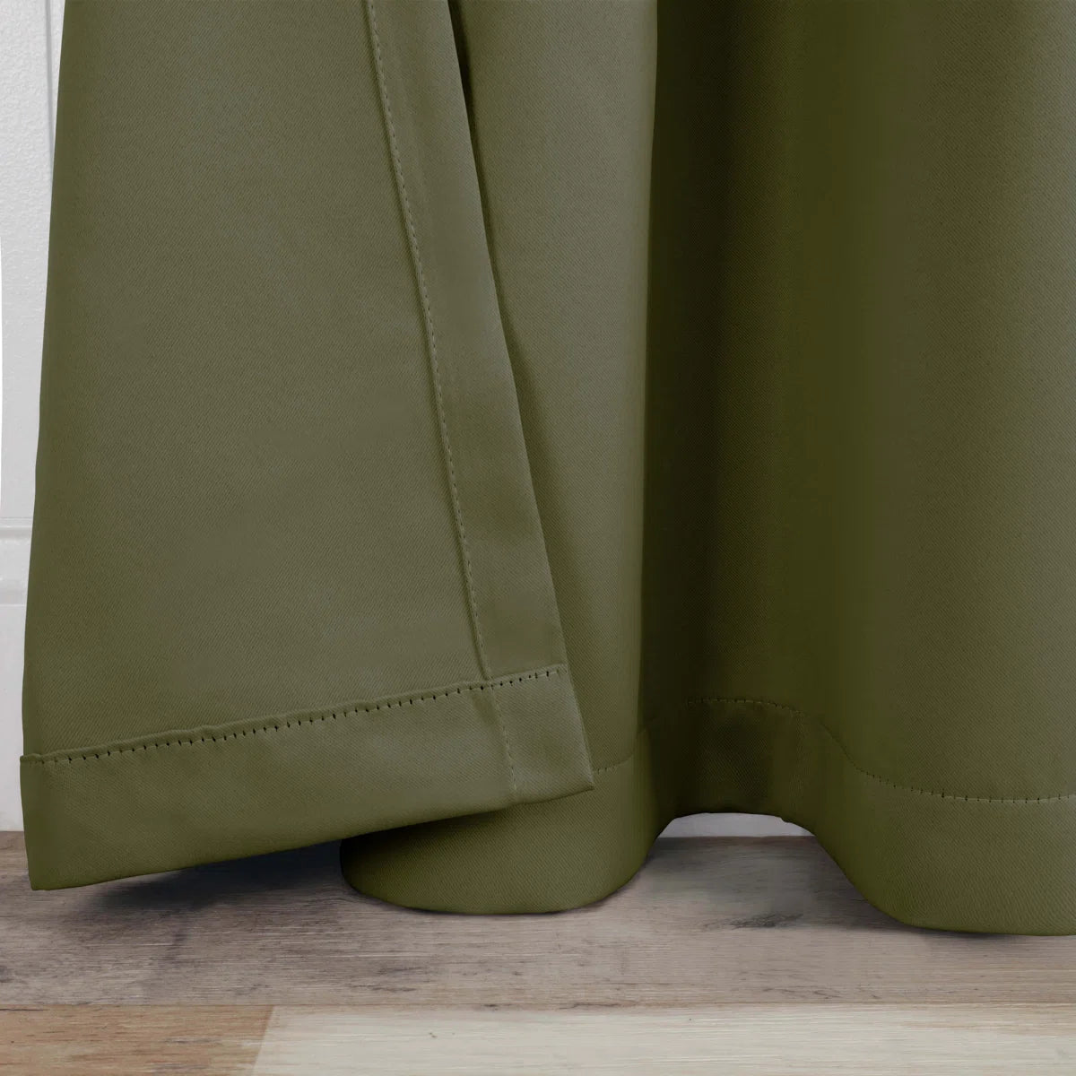 Millendon Solid Modern Polyester Grommet/Rod Pocket Room Darkening Curtain Pair