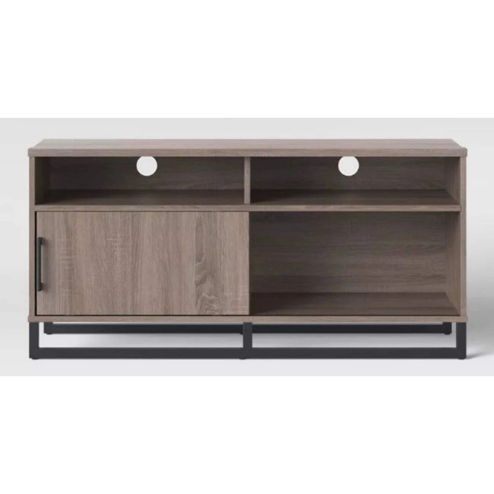 Mixed Material TV Stand - Gray