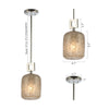 Modern 1-light Glass Mini Pendant Light for Kitchen Island