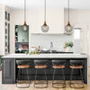 Modern 7inch Mini Farmhouse Metal Cage Pendant 1-Light Black Wire Kitchen Island Bar Lights - Black Wire