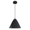 Modern Black Finish Metal Cone Pendant Light Fixture for Kitchen Island