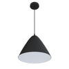 Modern Black Finish Metal Cone Pendant Light Fixture for Kitchen Island