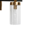 Modern Elegant 3-Light Black Gold Bathroom Vanity Light