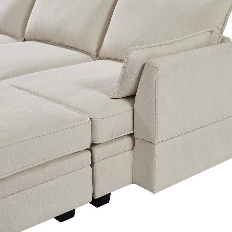 Modern Large U-Shape Modular Sectional Sofa